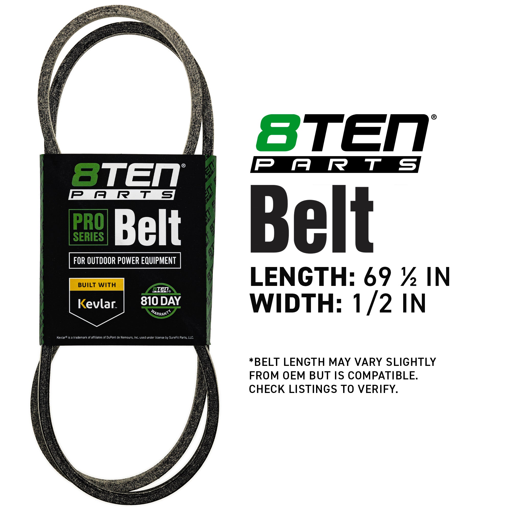 8TEN 810-CBL2177T Belt with Kevlar® for Snow Pro L0815DR Eater