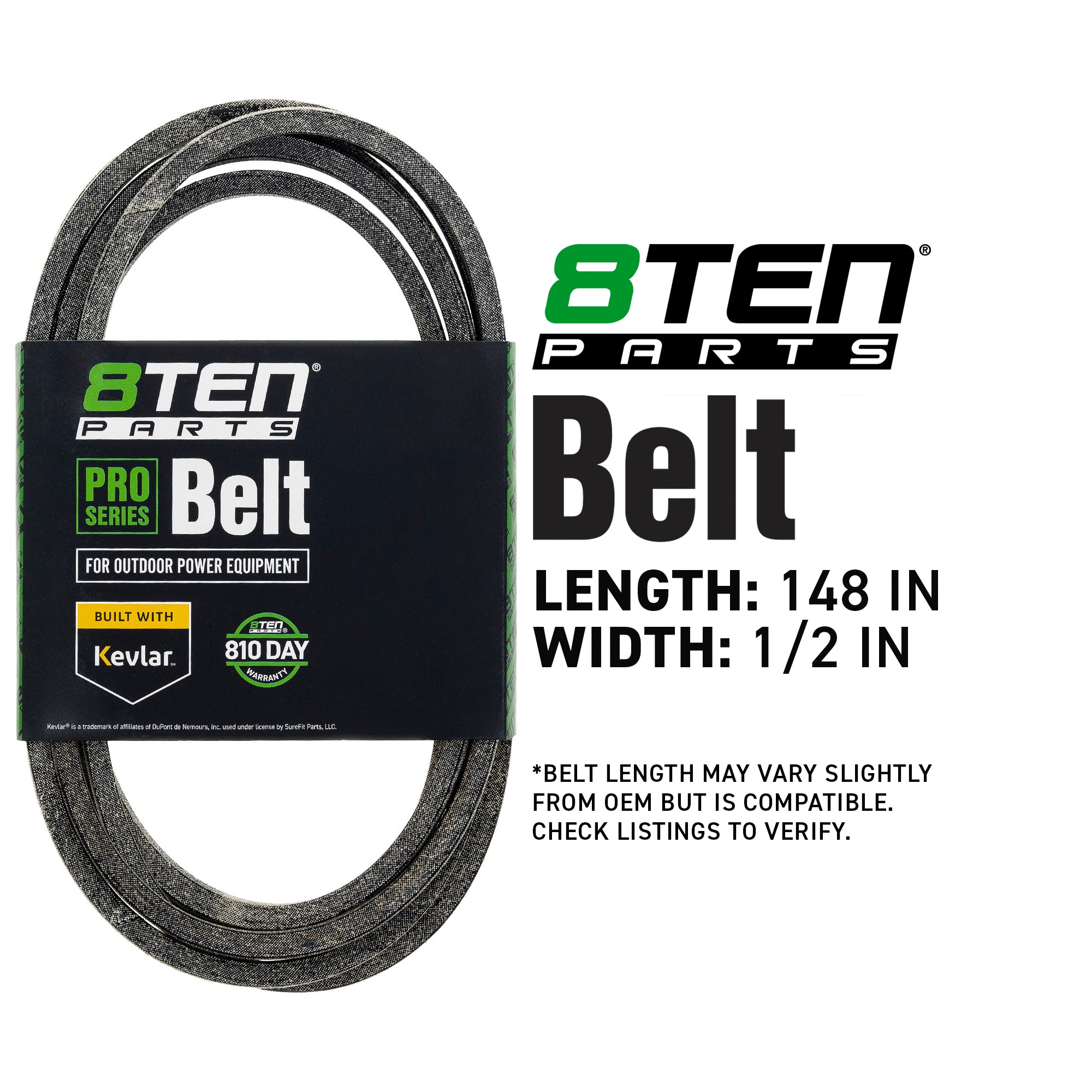 8TEN 810-CBL2179T Belt with Kevlar® for Z-Master TimeCutter