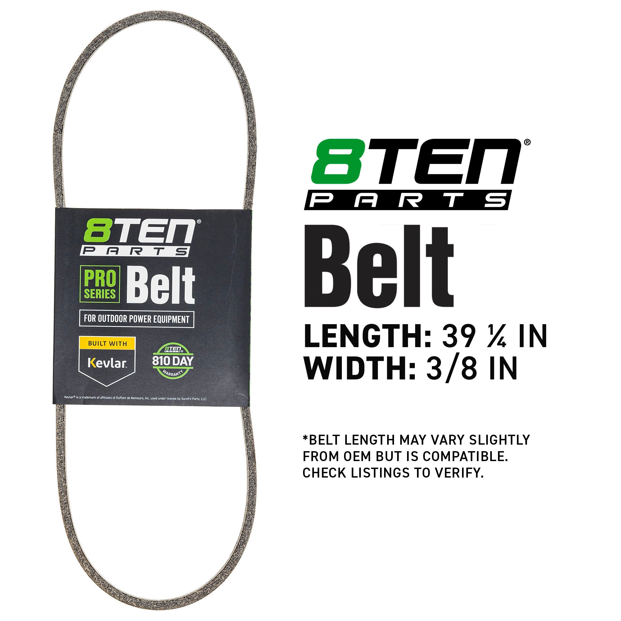 8TEN 810-CBL2182T Belt with Kevlar® for Pro-Cut Pro Precision