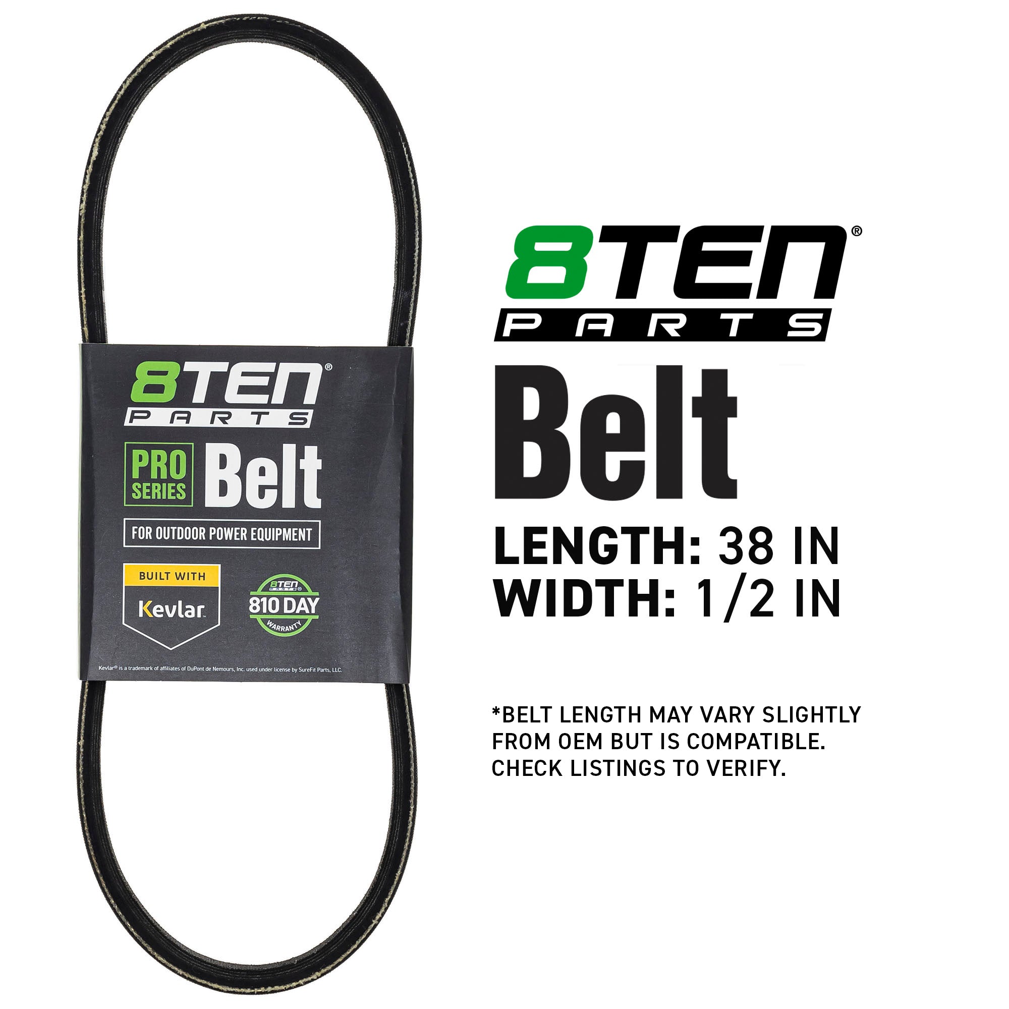8TEN 810-CBL2183T Belt with Kevlar® for Pro Platinum Mid-Size Metro