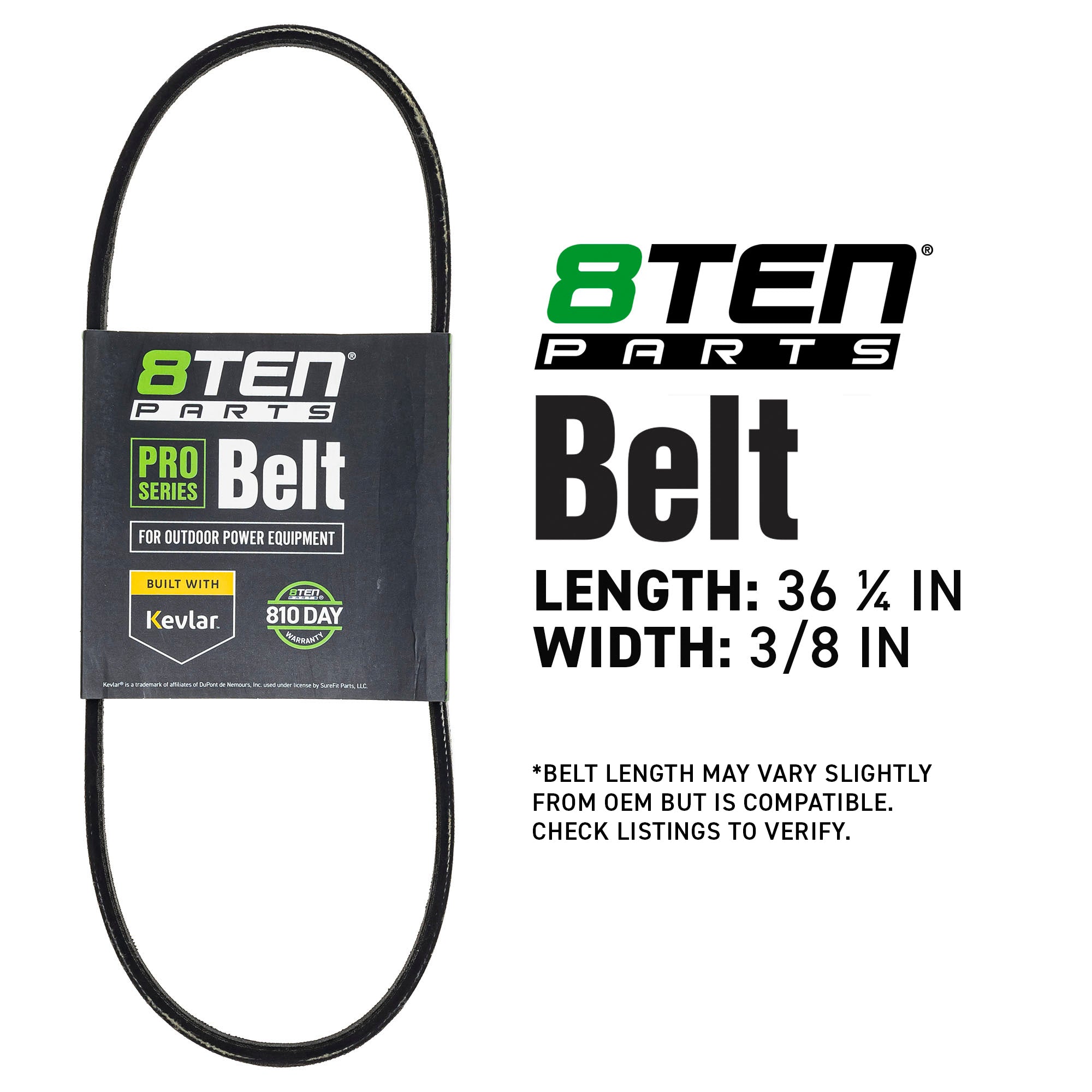 8TEN 810-CBL2185T Belt with Kevlar® for HRZ216 HRT216 HRR216 HRM215