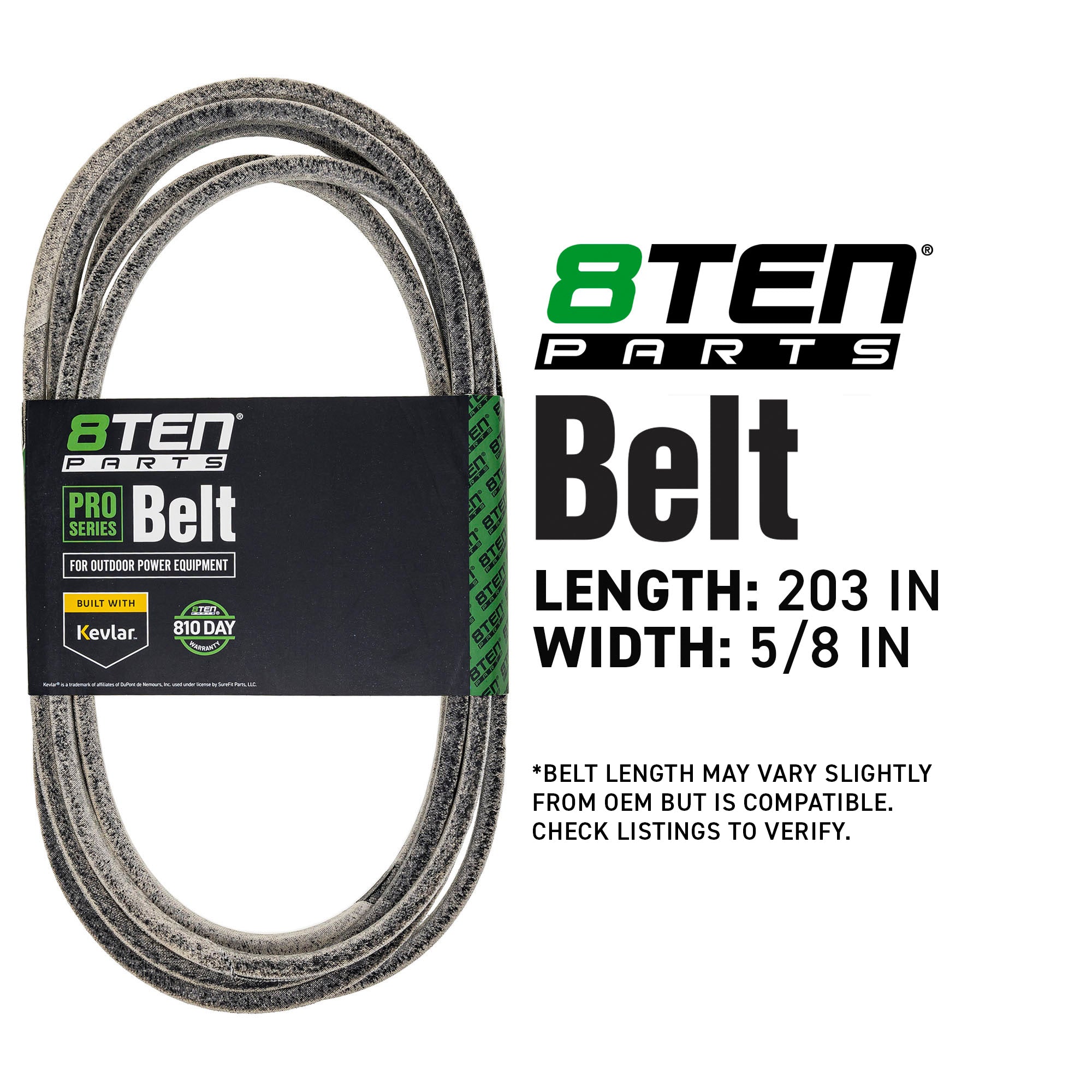 8TEN 810-CBL2189T Belt with Kevlar® for Z-Master