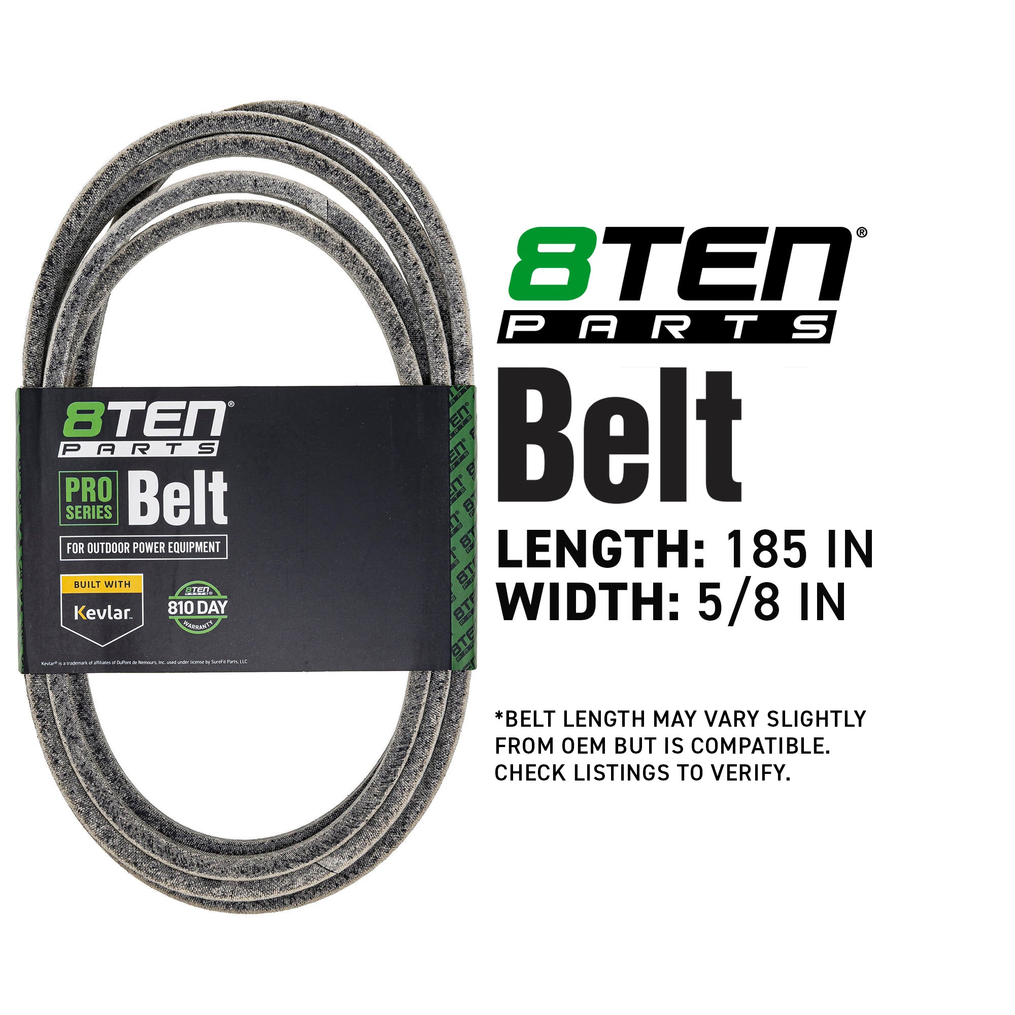 8TEN 810-CBL2193T Belt with Kevlar® for Titan Pro