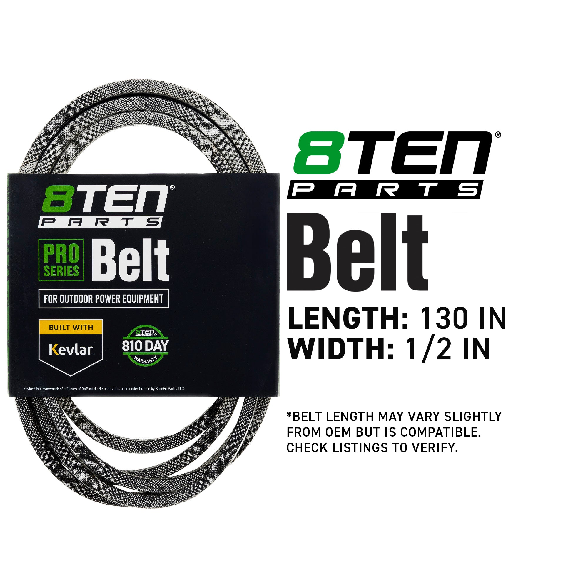 8TEN 810-CBL2197T Belt with Kevlar® for ZTX ZT Zoom Ikon-XL