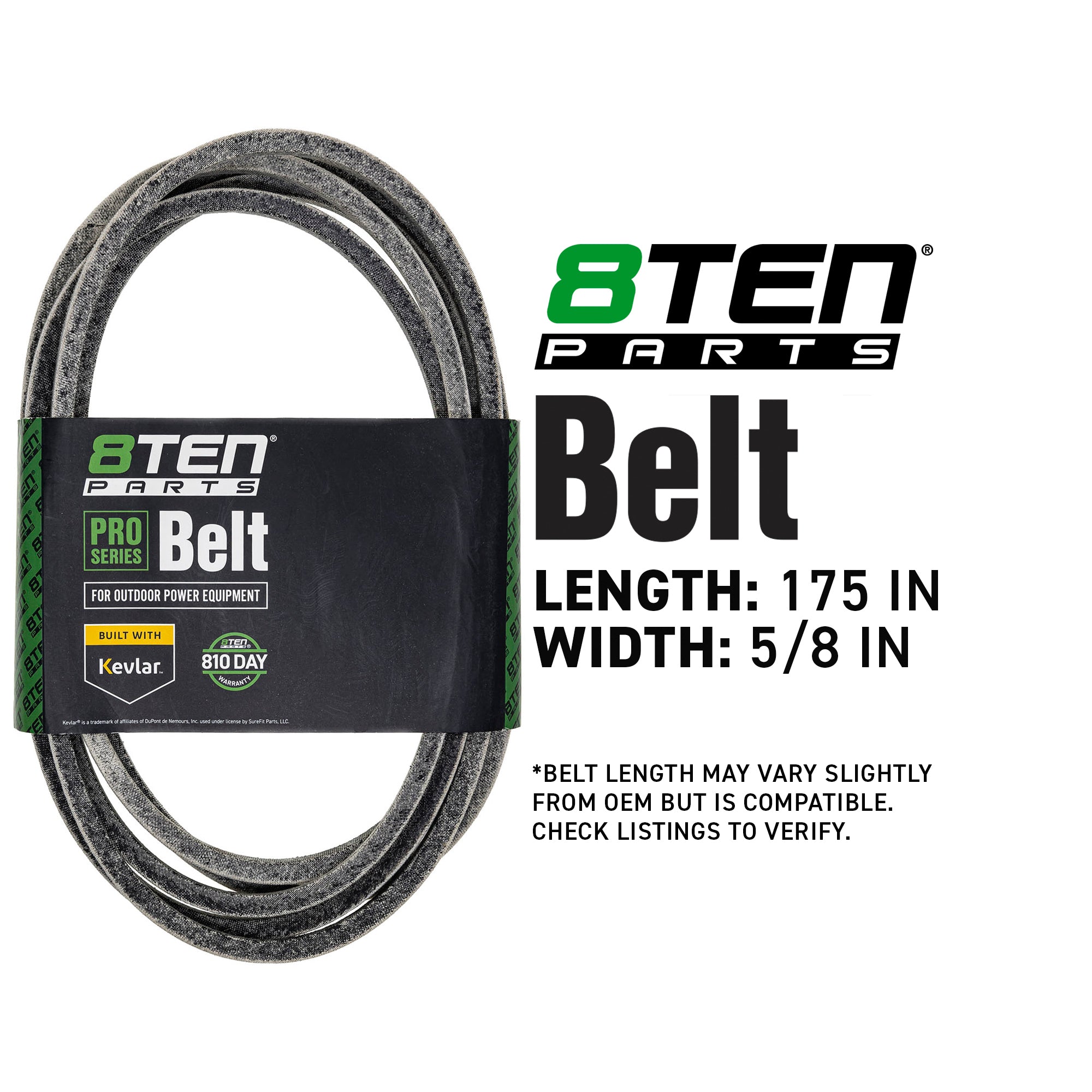 8TEN 810-CBL2198T Belt with Kevlar® for Z-Master Next Lazer ISZ
