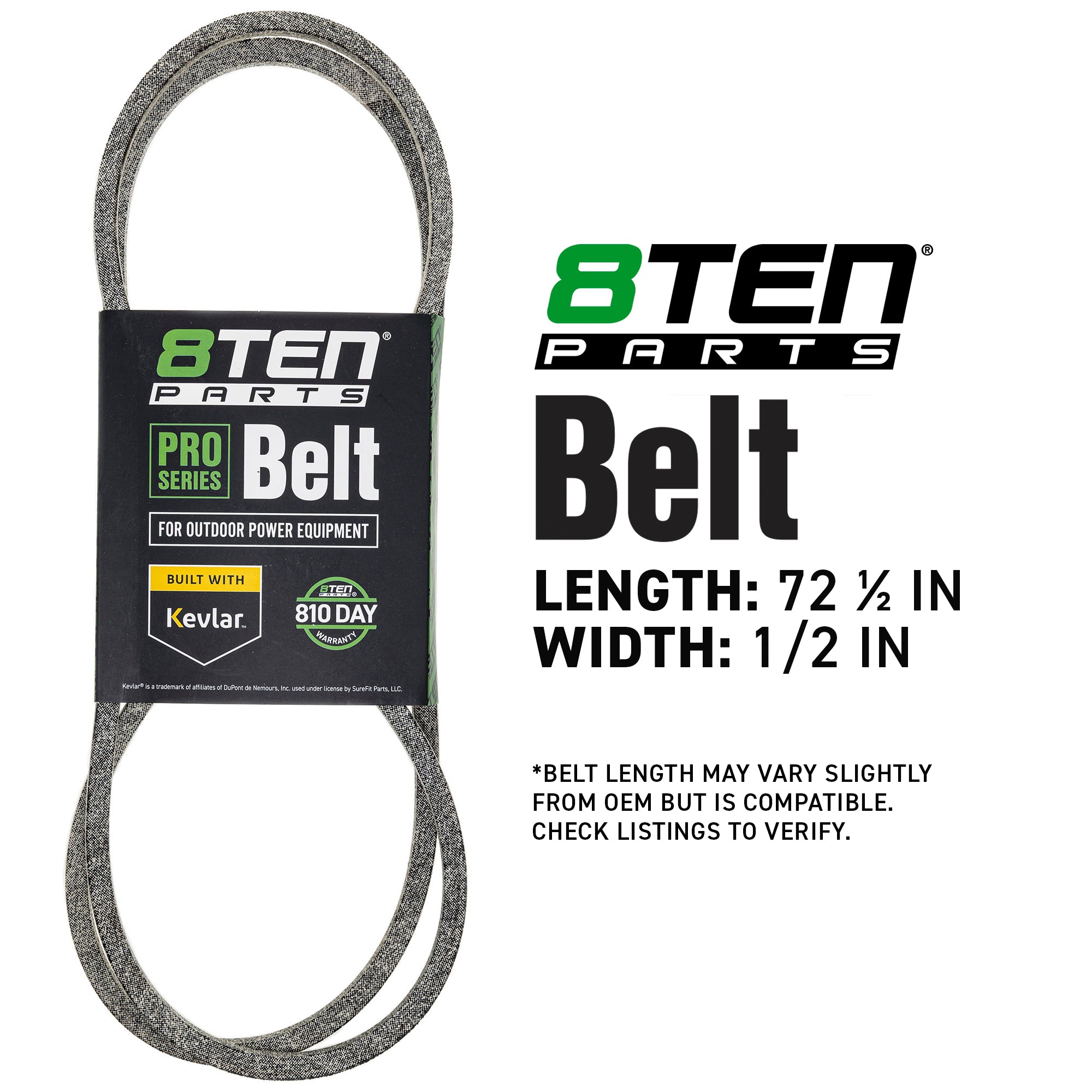 8TEN 810-CBL2104T Belt with Kevlar® for Pro Eater