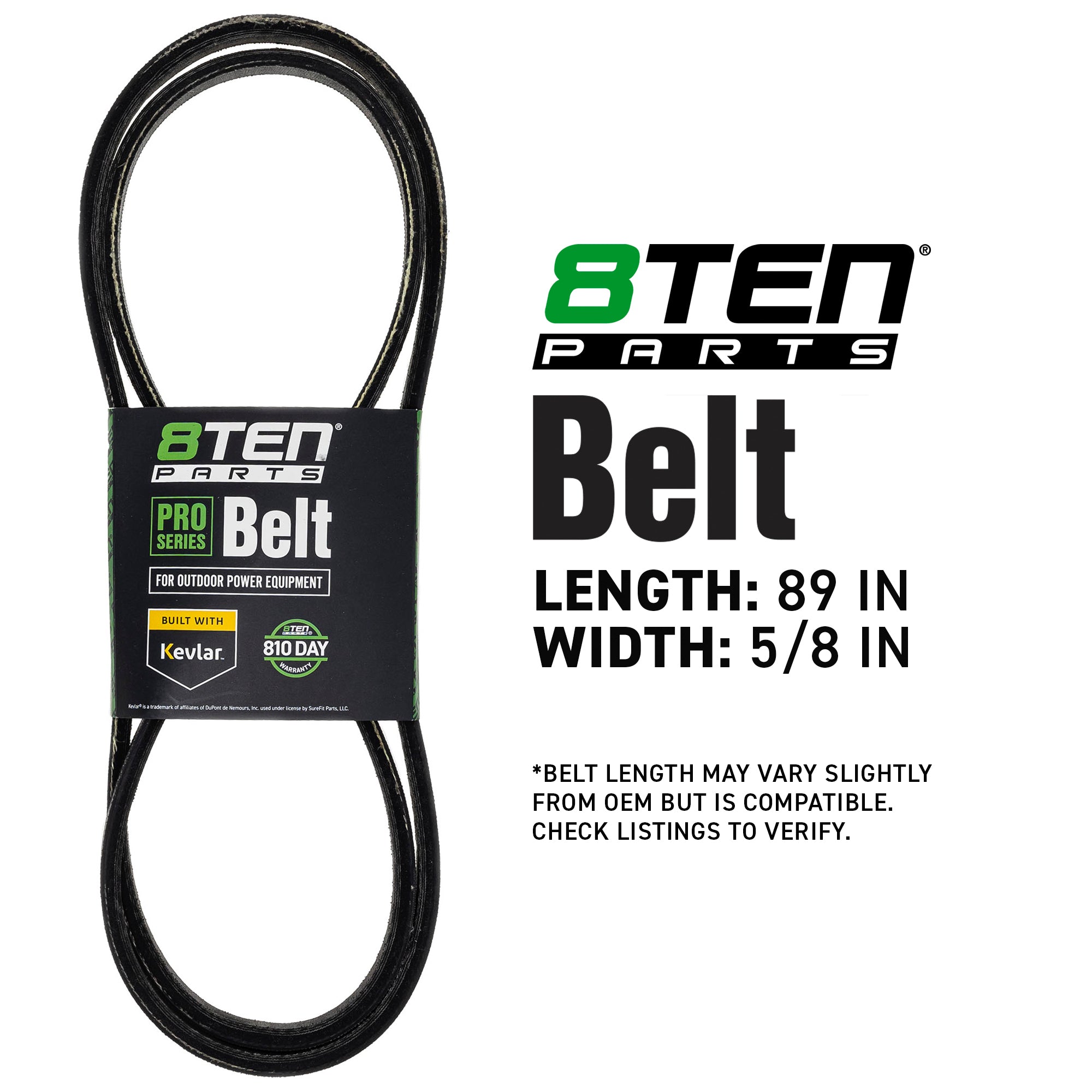 8TEN 810-CBL2106T Belt with Kevlar® for Viking Variable Turf