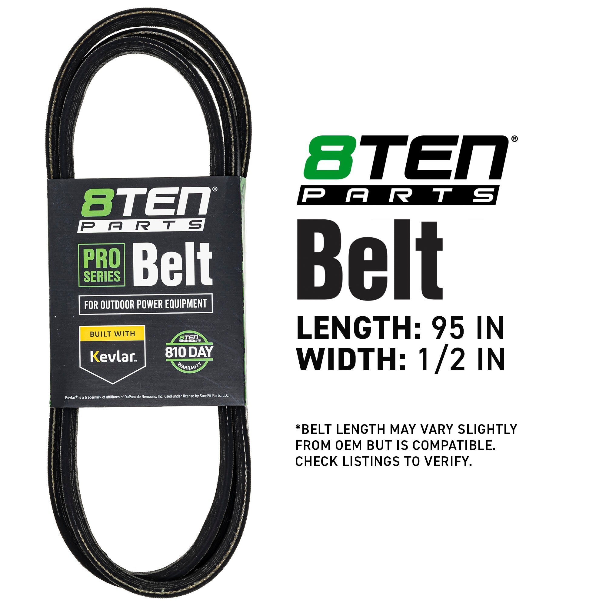 8TEN 810-CBL2109T Belt with Kevlar® for