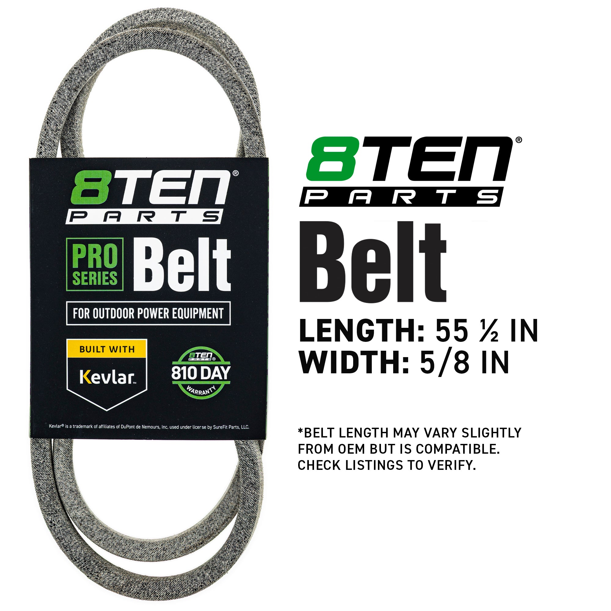 8TEN 810-CBL2100T Belt with Kevlar® for