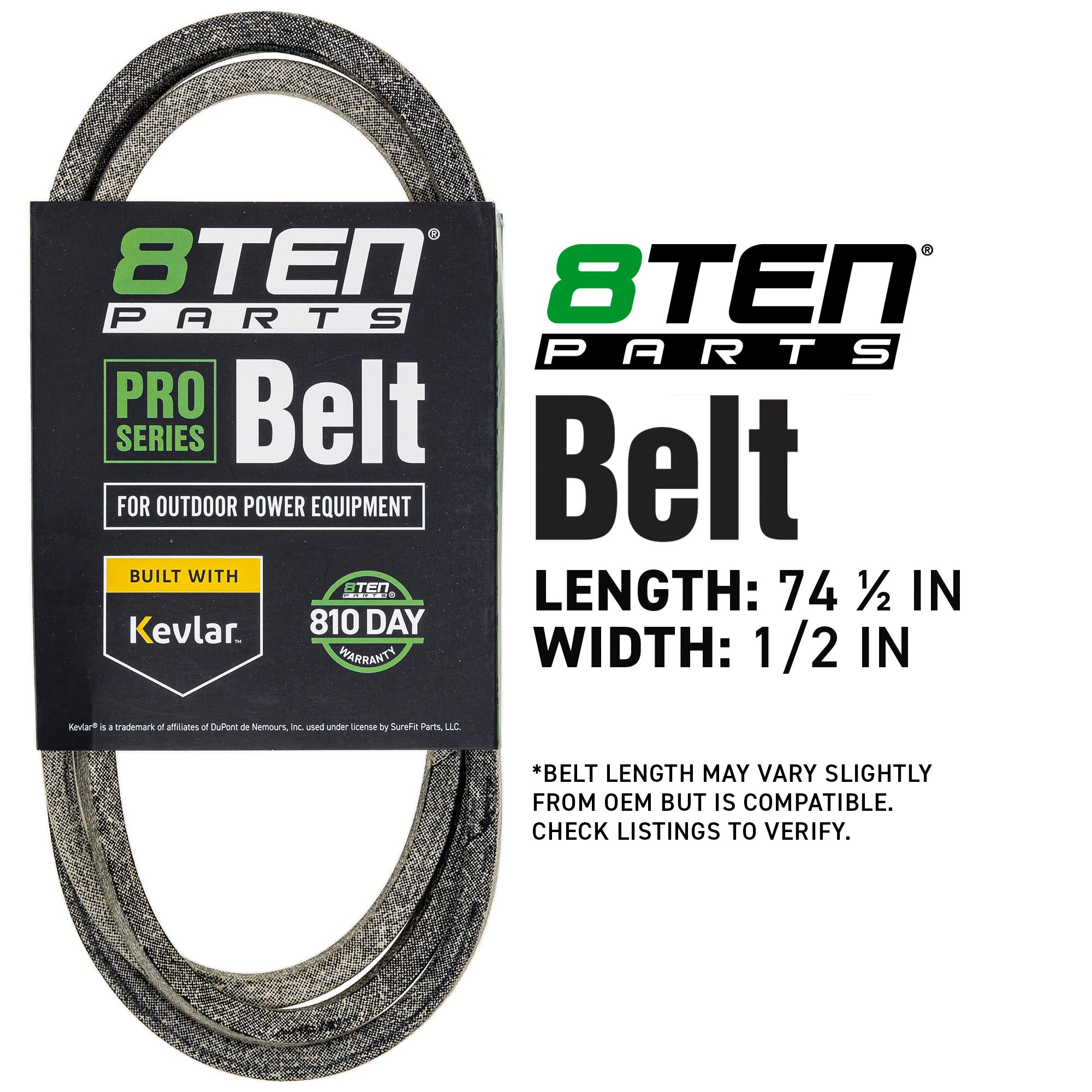 8TEN 810-CBL2101T Belt with Kevlar® for