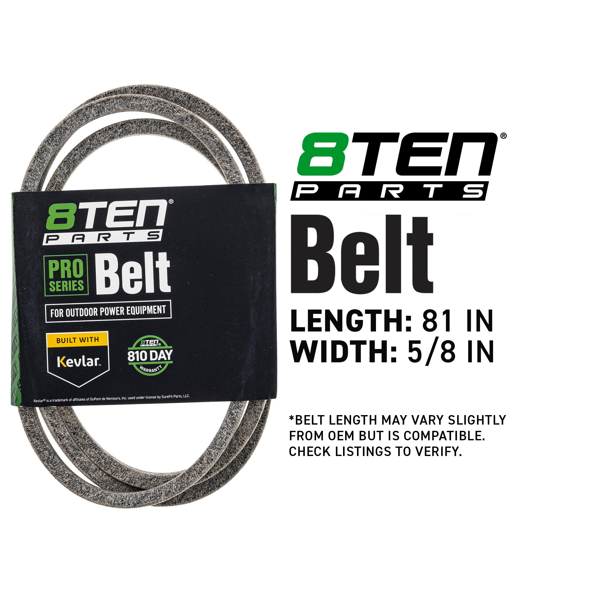 8TEN 810-CBL2112T Belt with Kevlar® for Pro-Stance HydroWalk