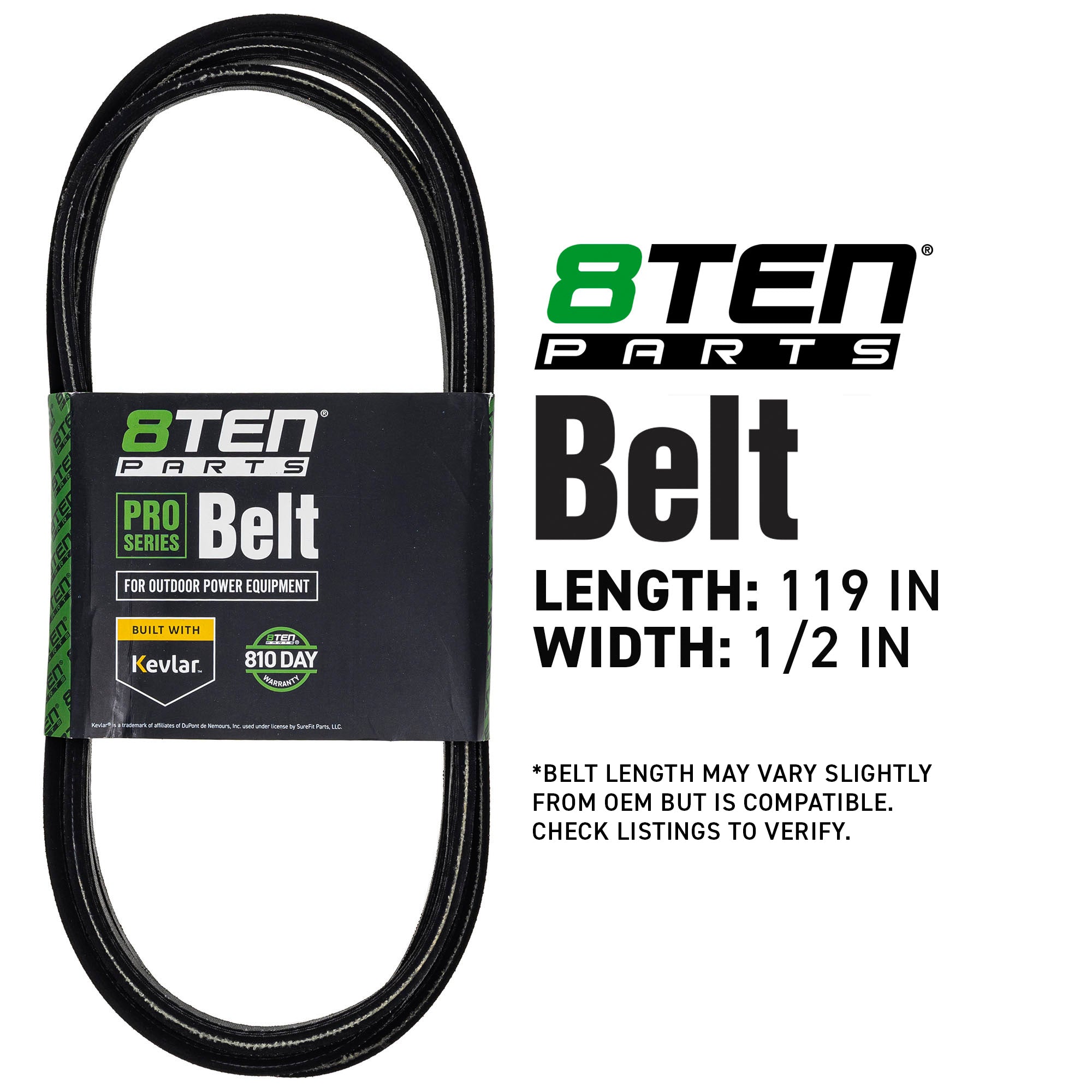 8TEN 810-CBL2113T Belt with Kevlar® for Pro-Master