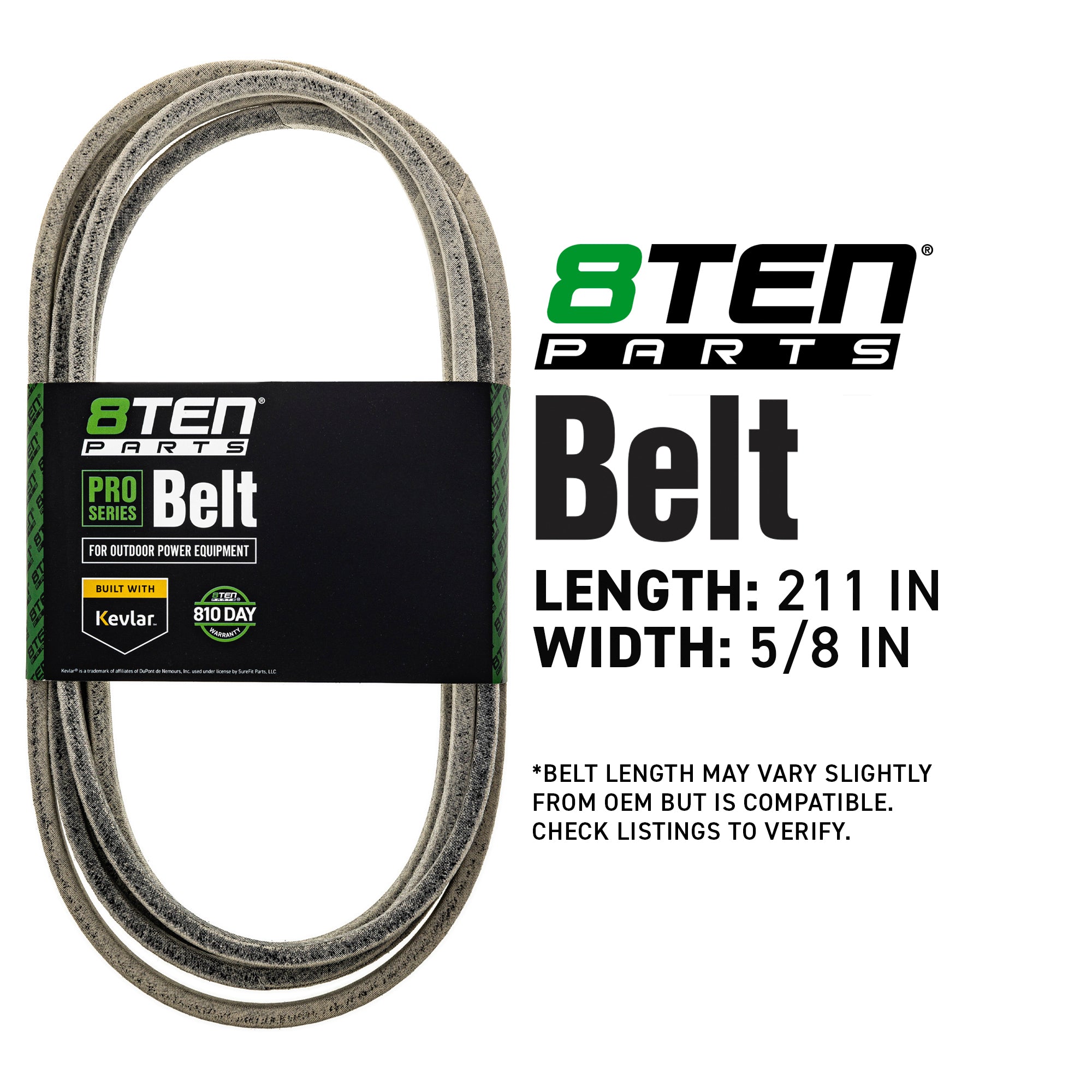 8TEN 810-CBL2115T Belt with Kevlar® for IS5100Z IS5000Z IS4000Z