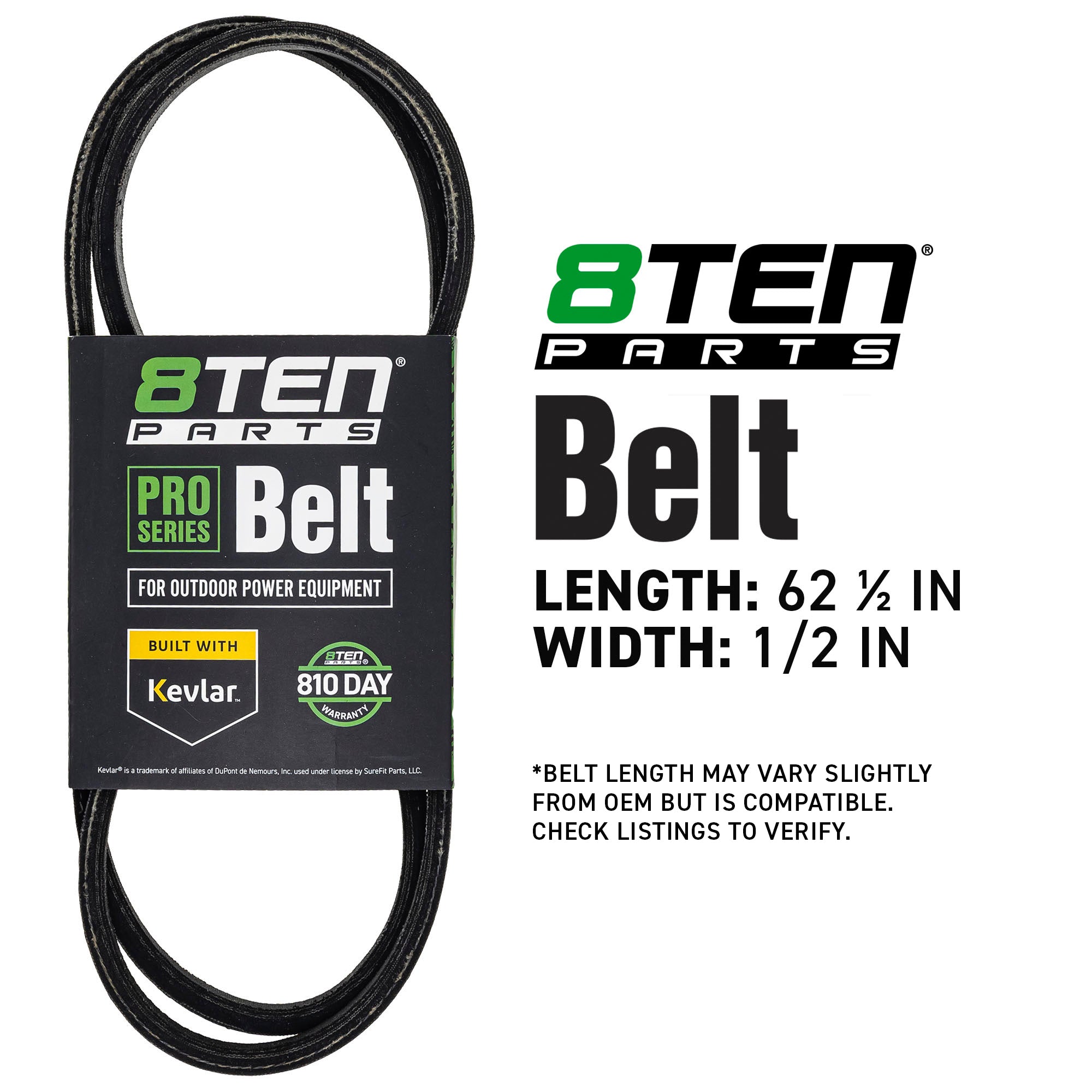 8TEN 810-CBL2117T Belt with Kevlar® for