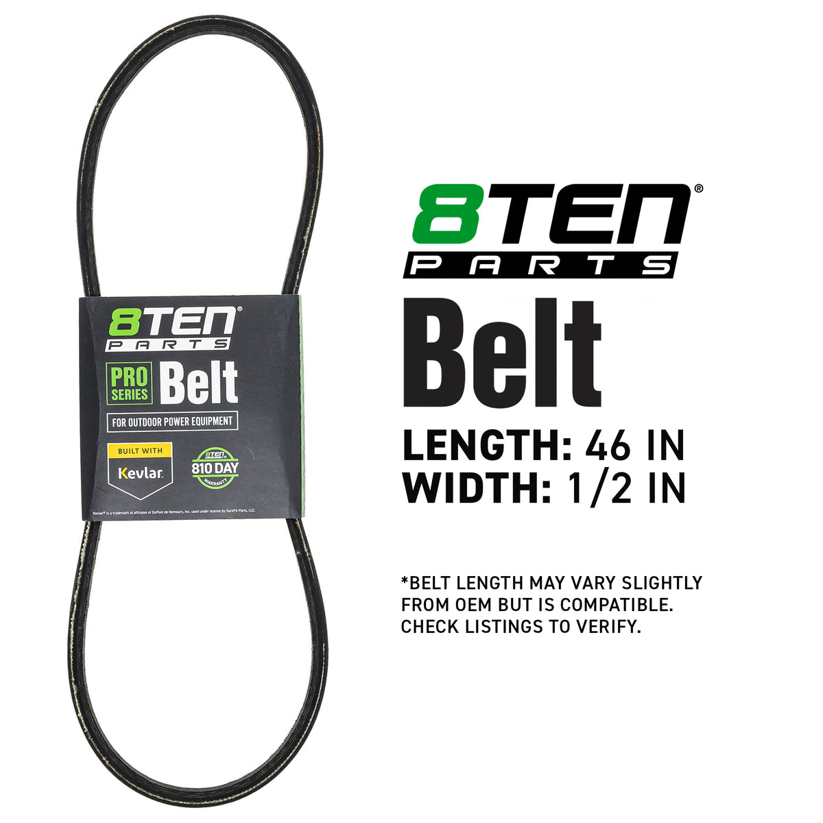 8TEN 810-CBL2119T Belt with Kevlar® for ZT Zoom Sovereign Pro-Master