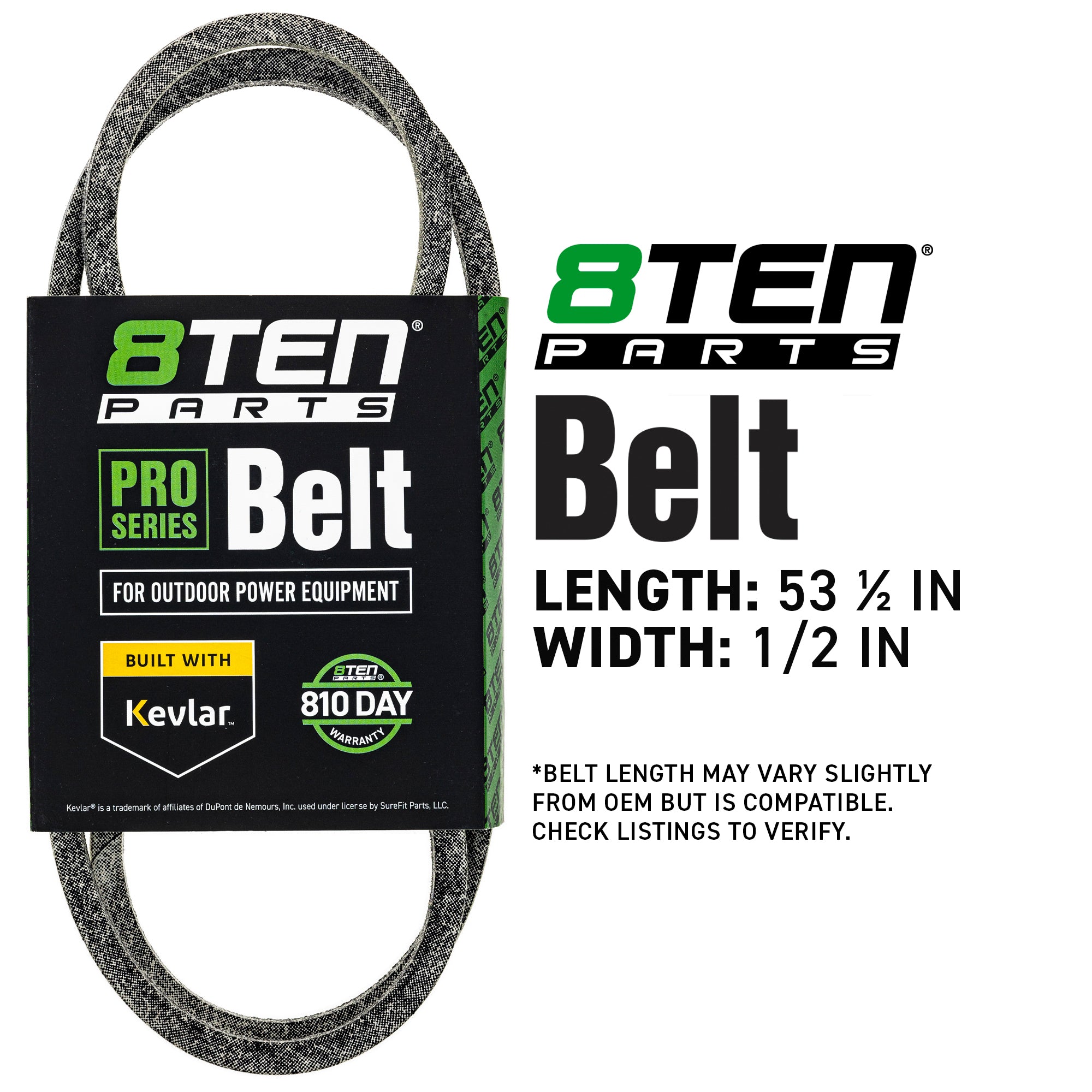 8TEN 810-CBL2111T Belt with Kevlar® for