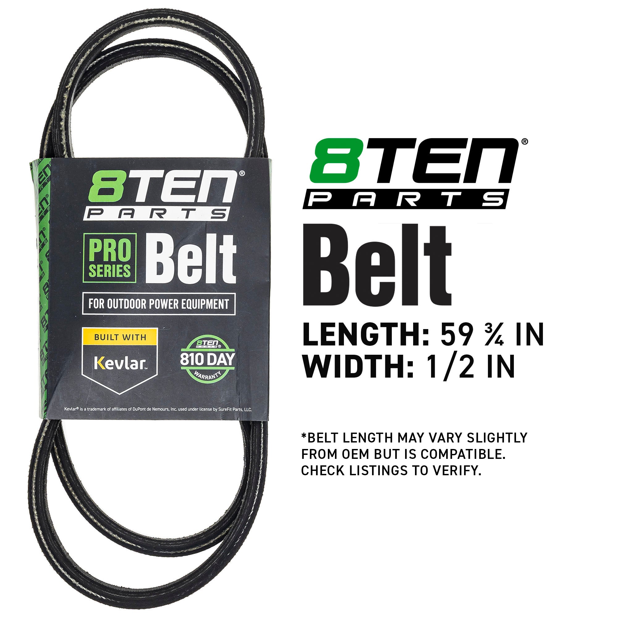 8TEN 810-CBL3222T Belt with Kevlar® for
