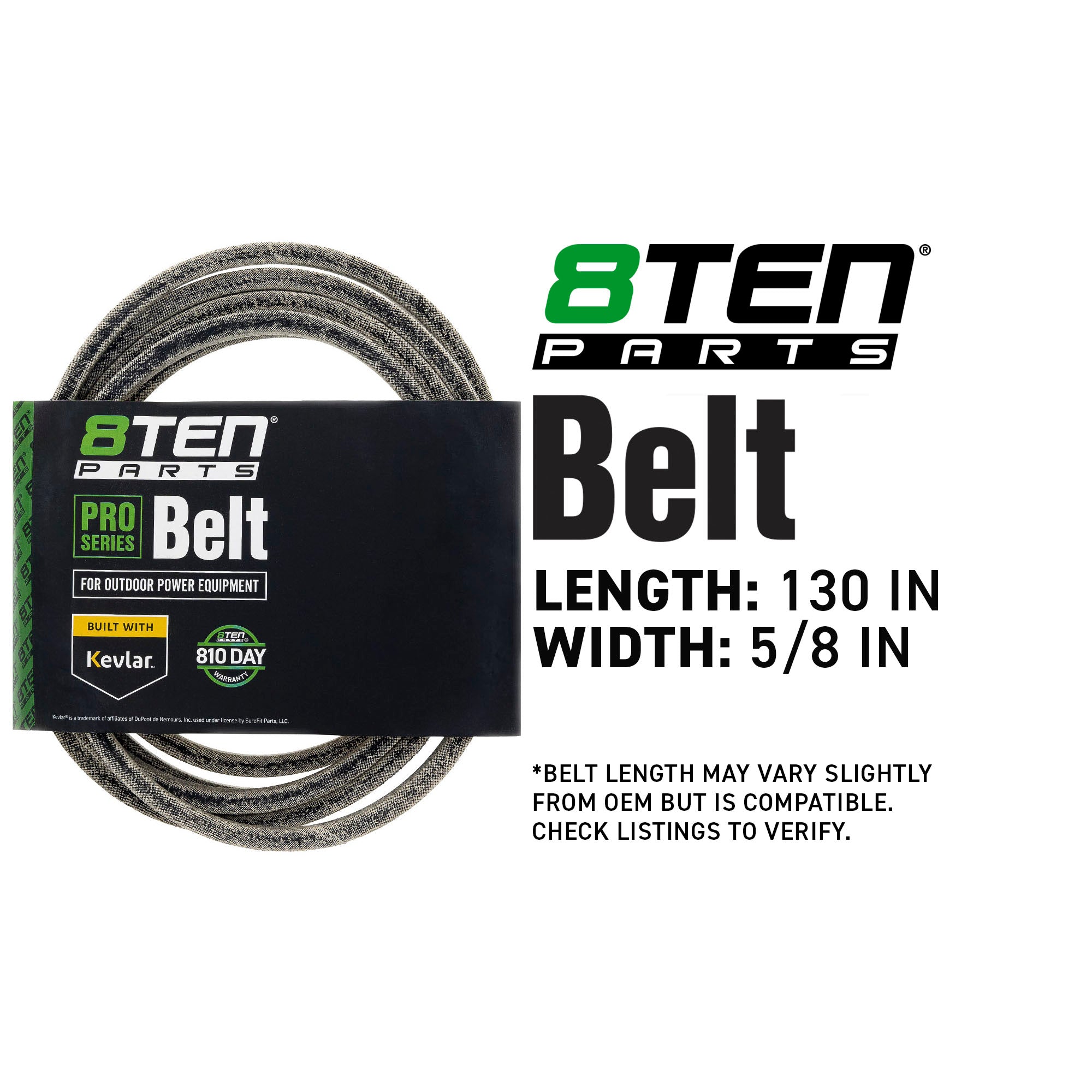 8TEN 810-CBL3224T Belt with Kevlar® for Pro-Stance