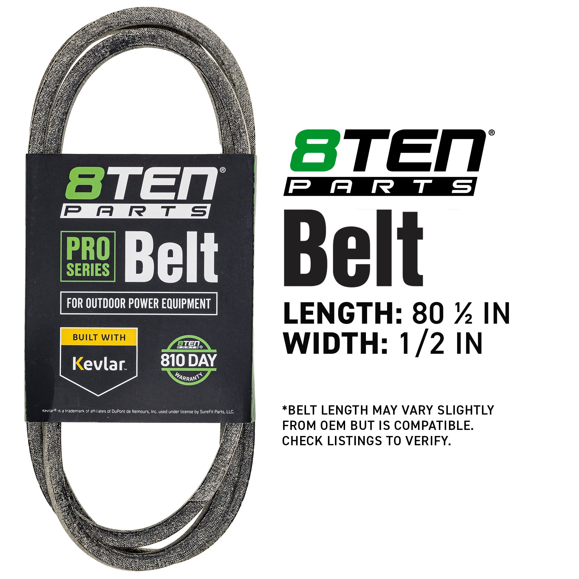 8TEN 810-CBL3225T Belt with Kevlar® for