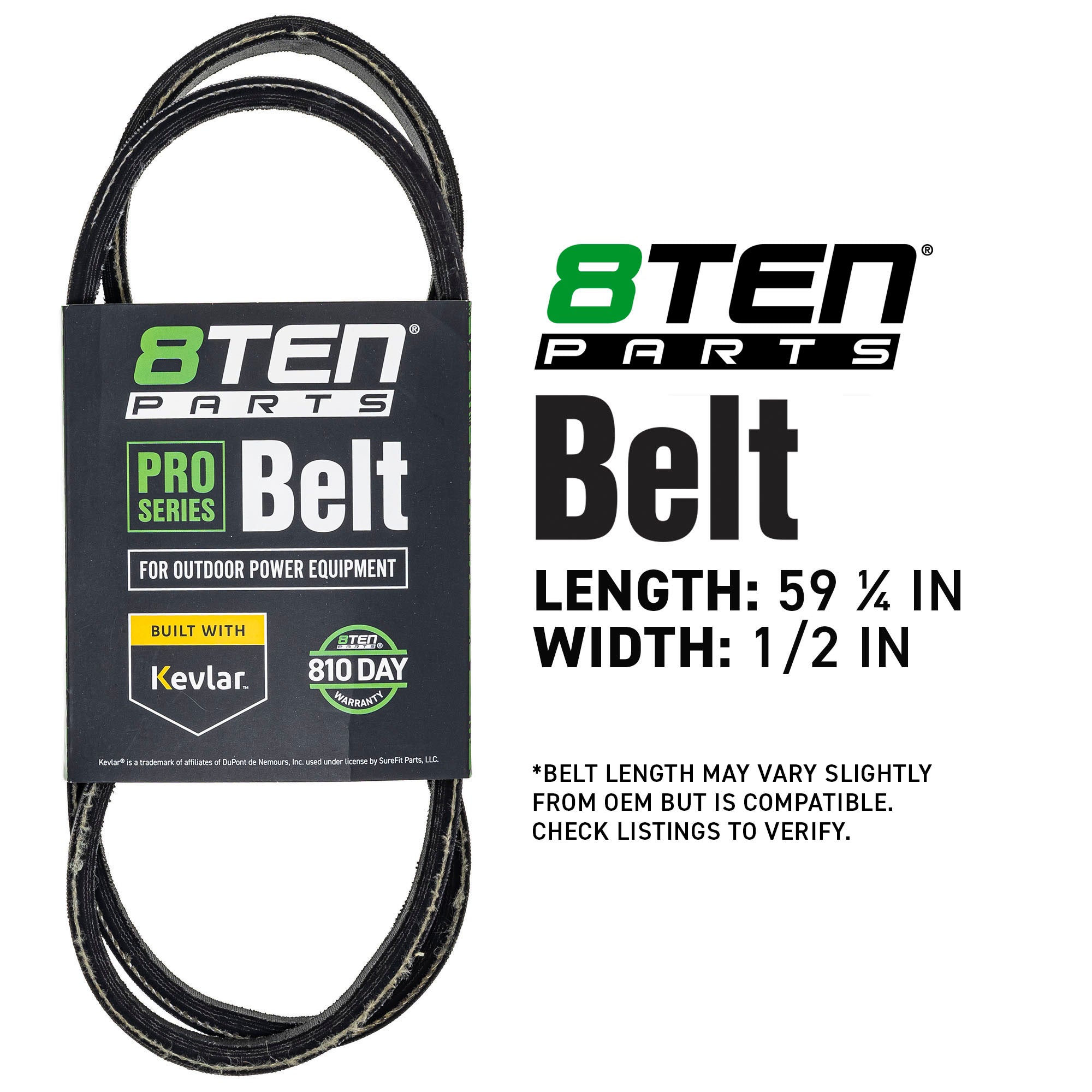 8TEN 810-CBL3228T Belt with Kevlar® for