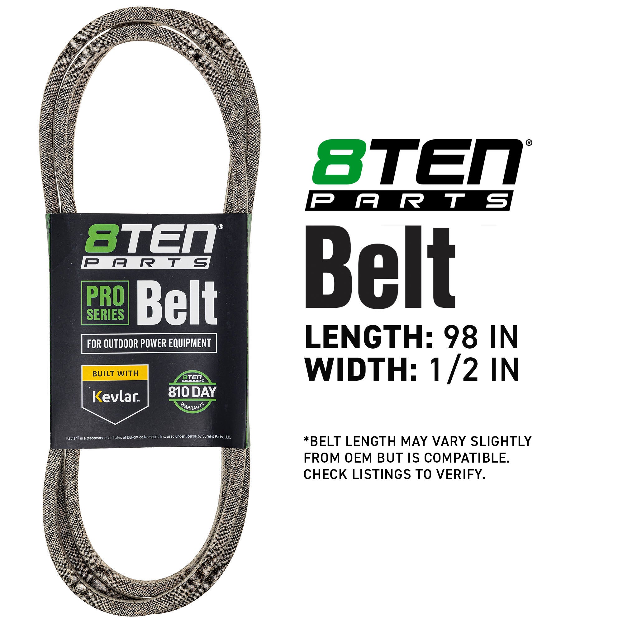 8TEN 810-CBL3229T Belt with Kevlar® for Y1642B Pro PO15542LT