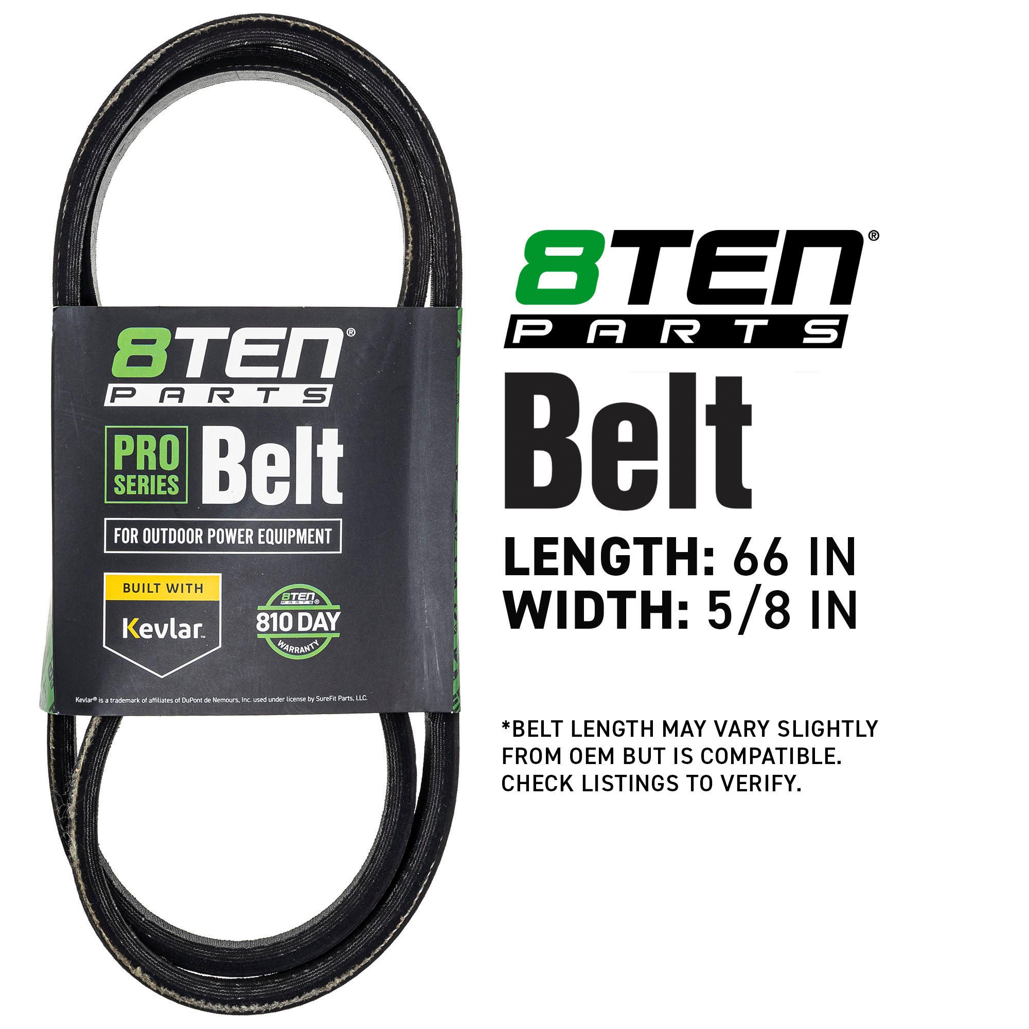 8TEN 810-CBL3232T Belt with Kevlar® for