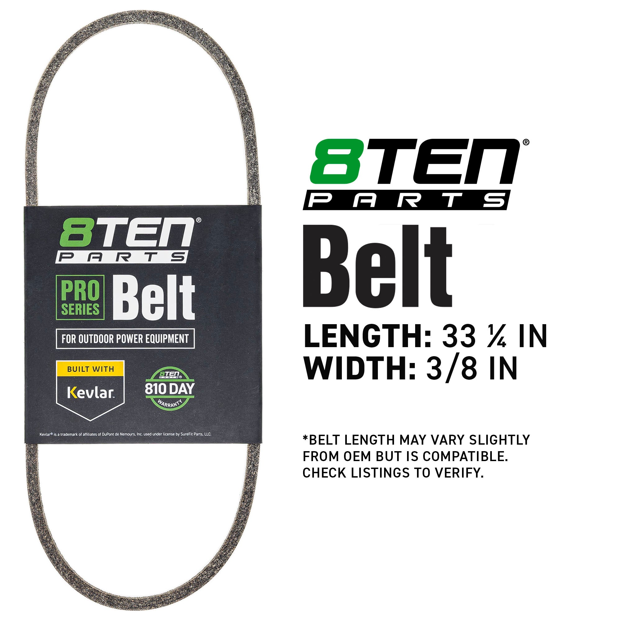 8TEN 810-CBL3233T Belt with Kevlar® for