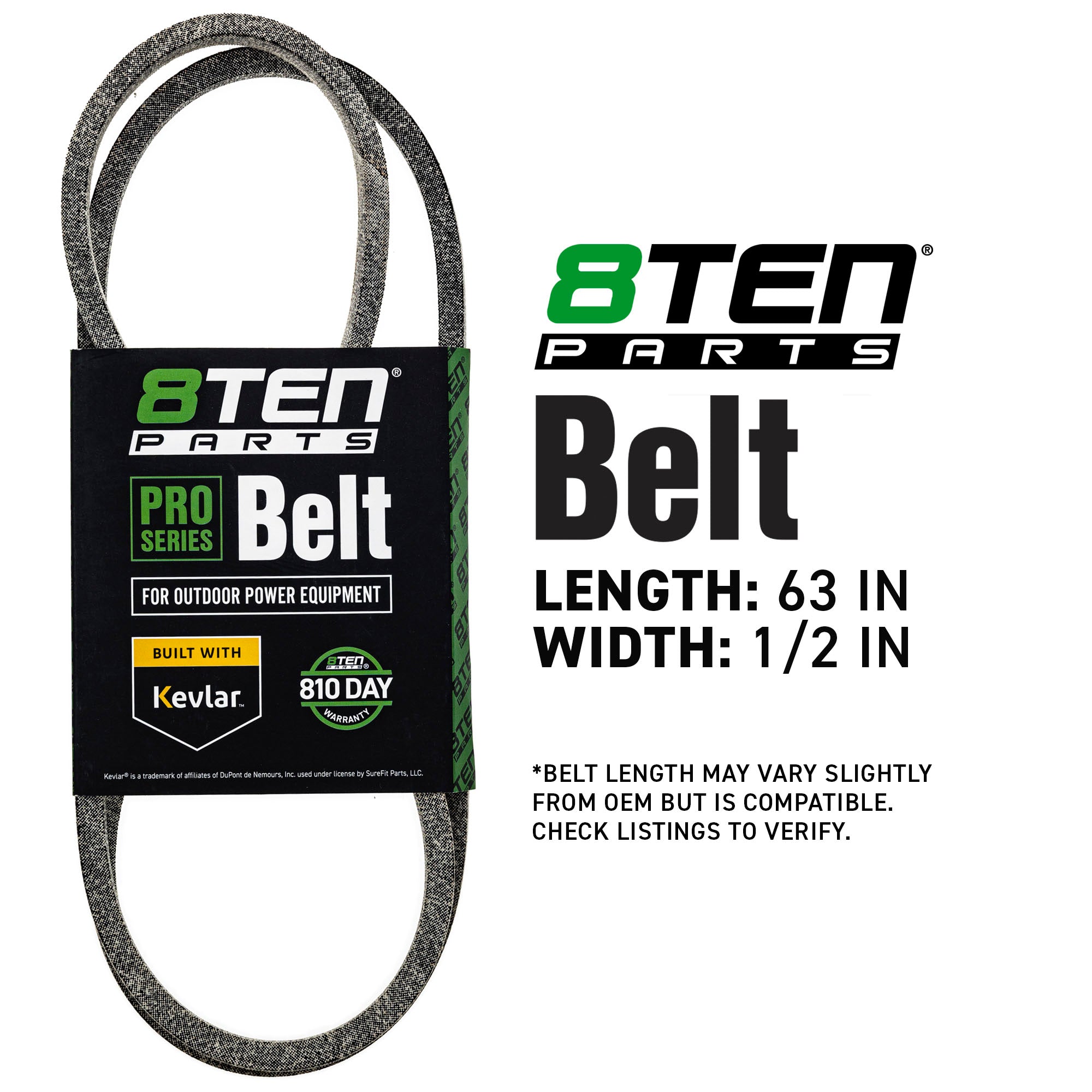 8TEN 810-CBL3236T Belt with Kevlar® for Outdoor Horse Deere 551