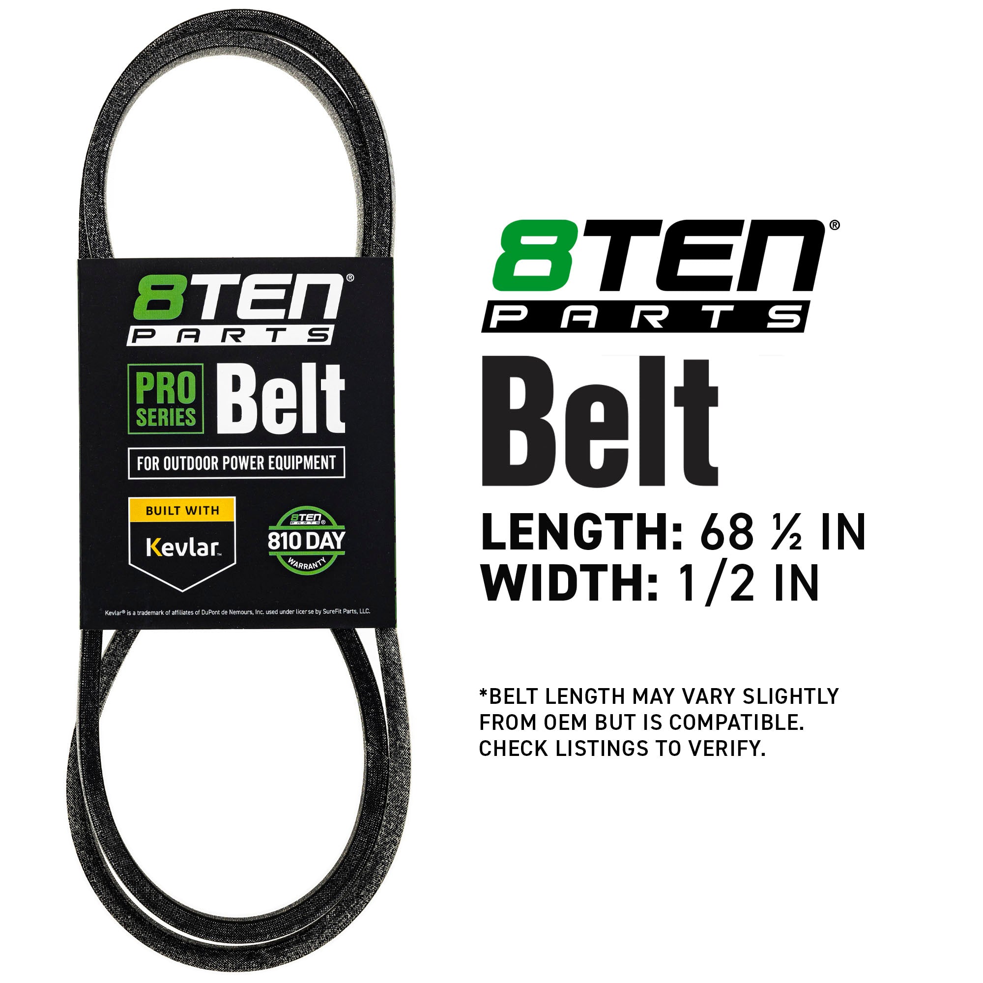 8TEN 810-CBL3237T Belt with Kevlar® for Eater