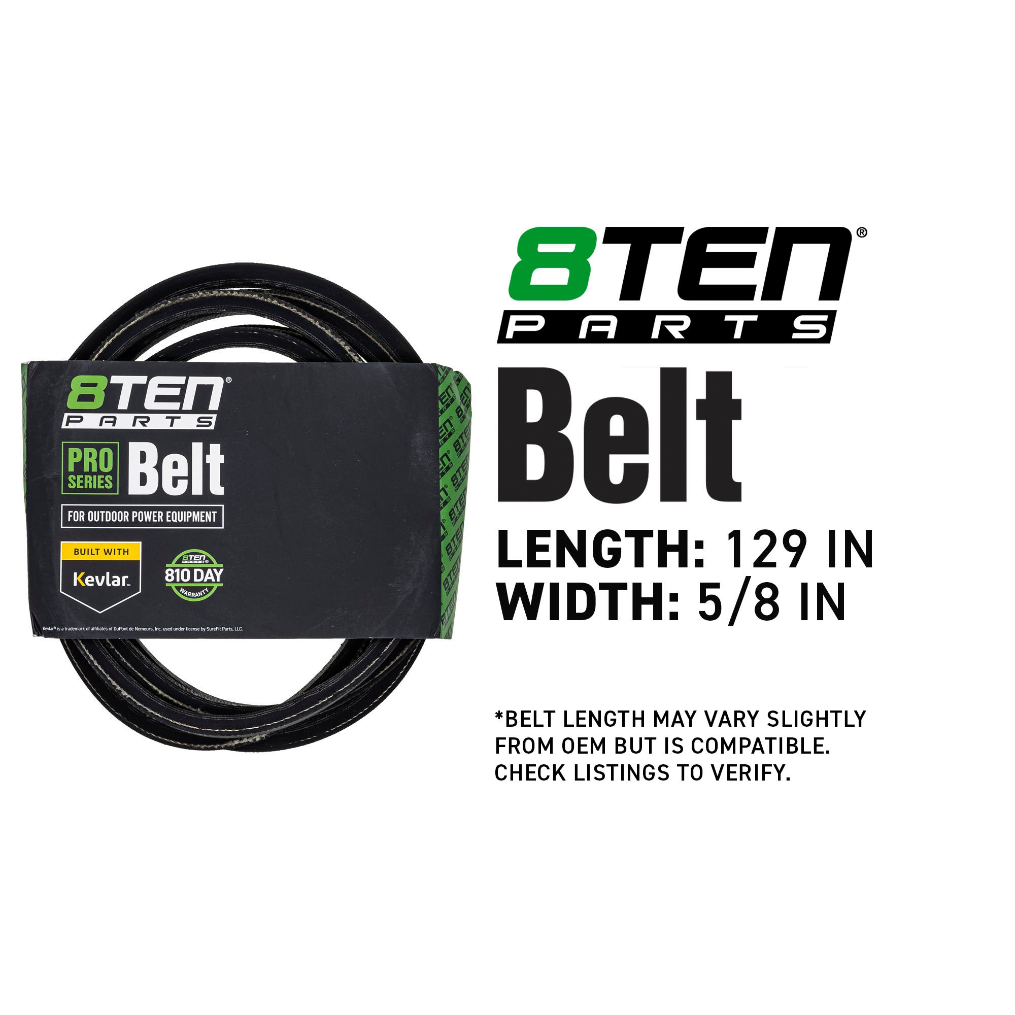 8TEN 810-CBL3230T Belt with Kevlar® for Lazer