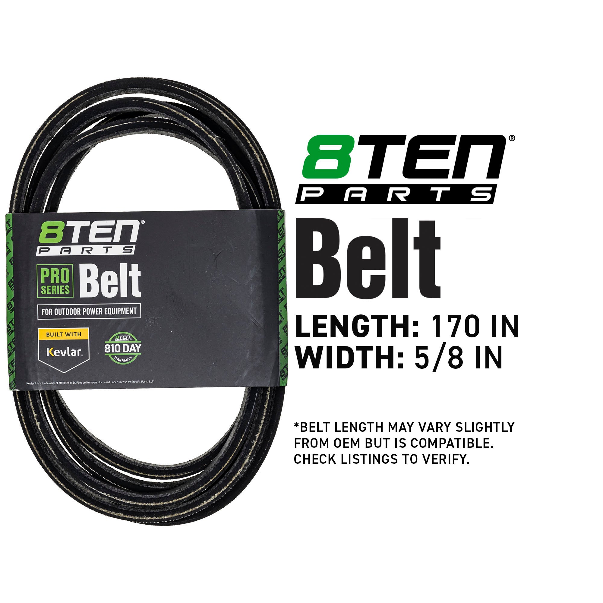 8TEN 810-CBL3231T Belt with Kevlar® for Lazer