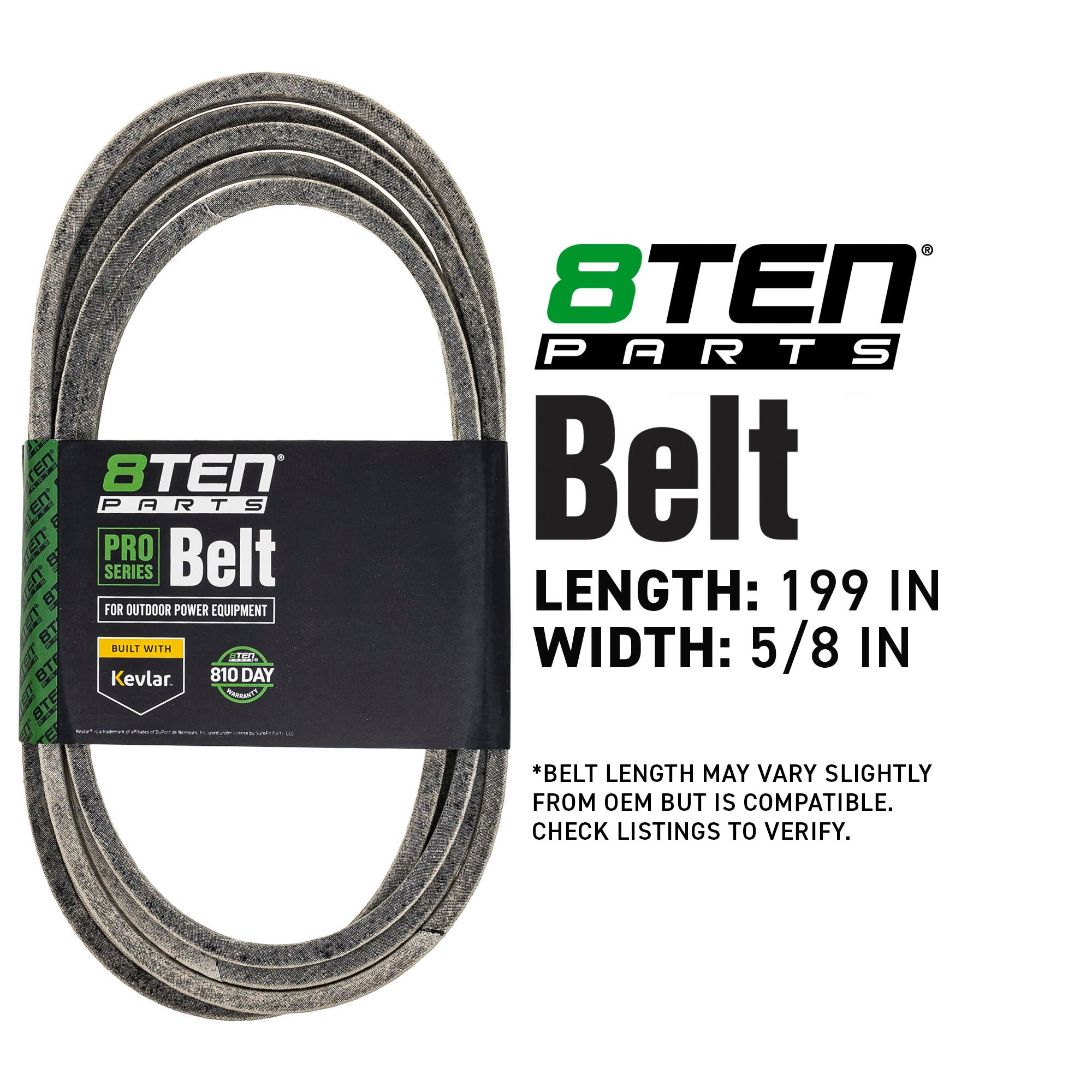 8TEN 810-CBL3242T Belt with Kevlar® for LZ7230 LZ6130 LZ6127 LZ5227