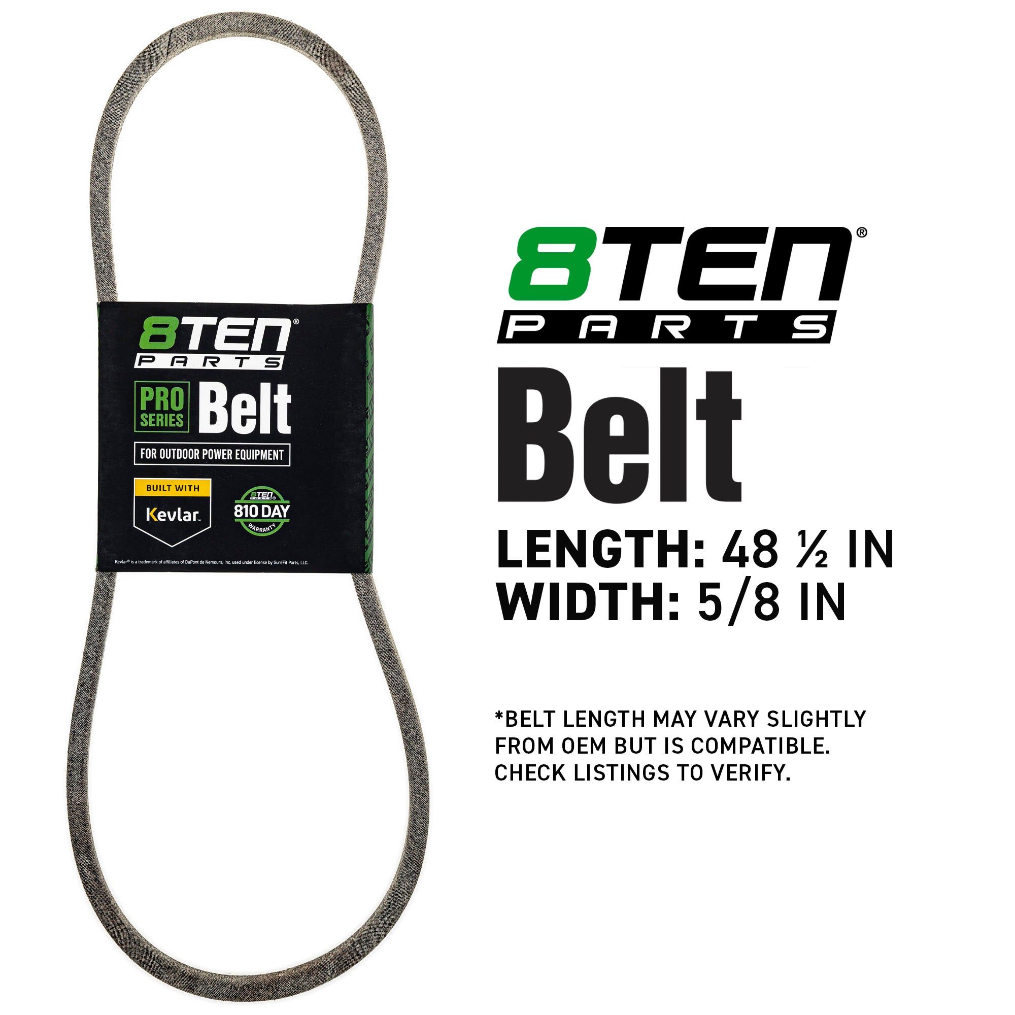 8TEN 810-CBL3244T Belt with Kevlar® for Sun Outdoor LT-42 760G