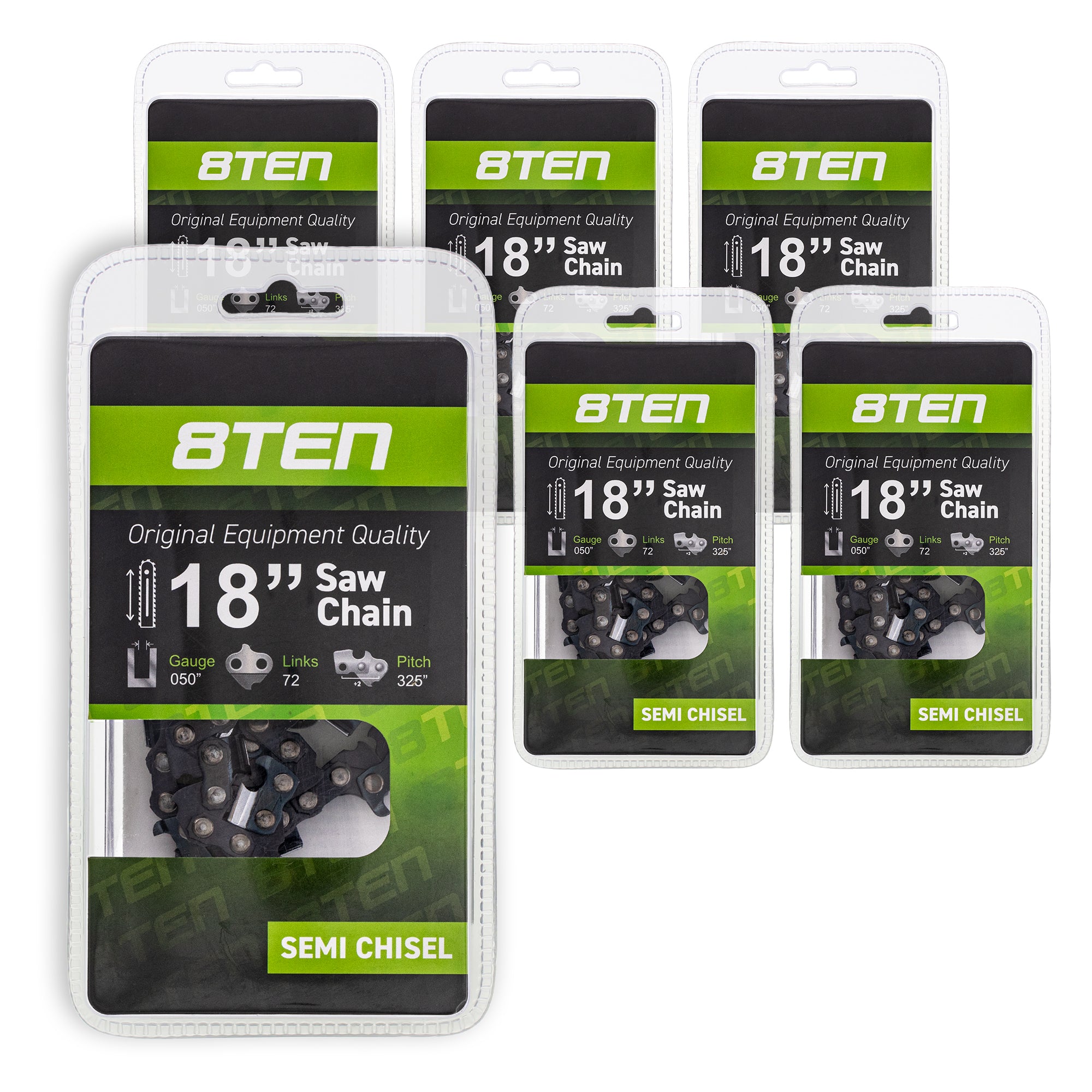 Chainsaw Chain 18 Inch .050 .325 72DL 6-Pack for zOTHER Windsor Stens Oregon Ref. Oregon 8TEN 810-CCC2223H