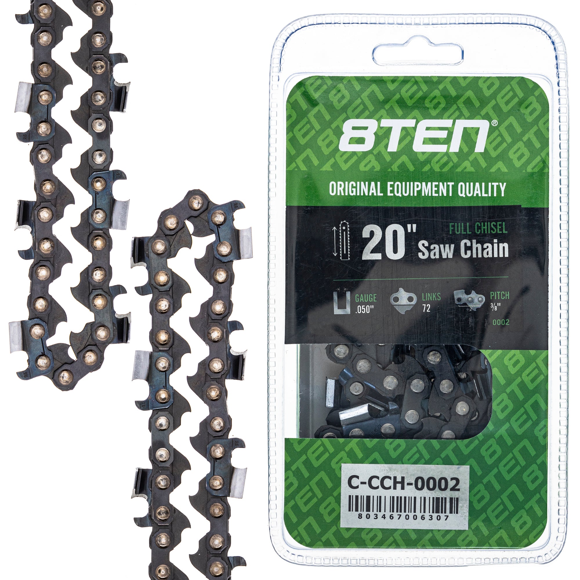 Chainsaw Chain 20 Inch .050 3/8 72DL for zOTHER Windsor Stens Oregon Husqvarna Poulan 8TEN 810-CCC2224H