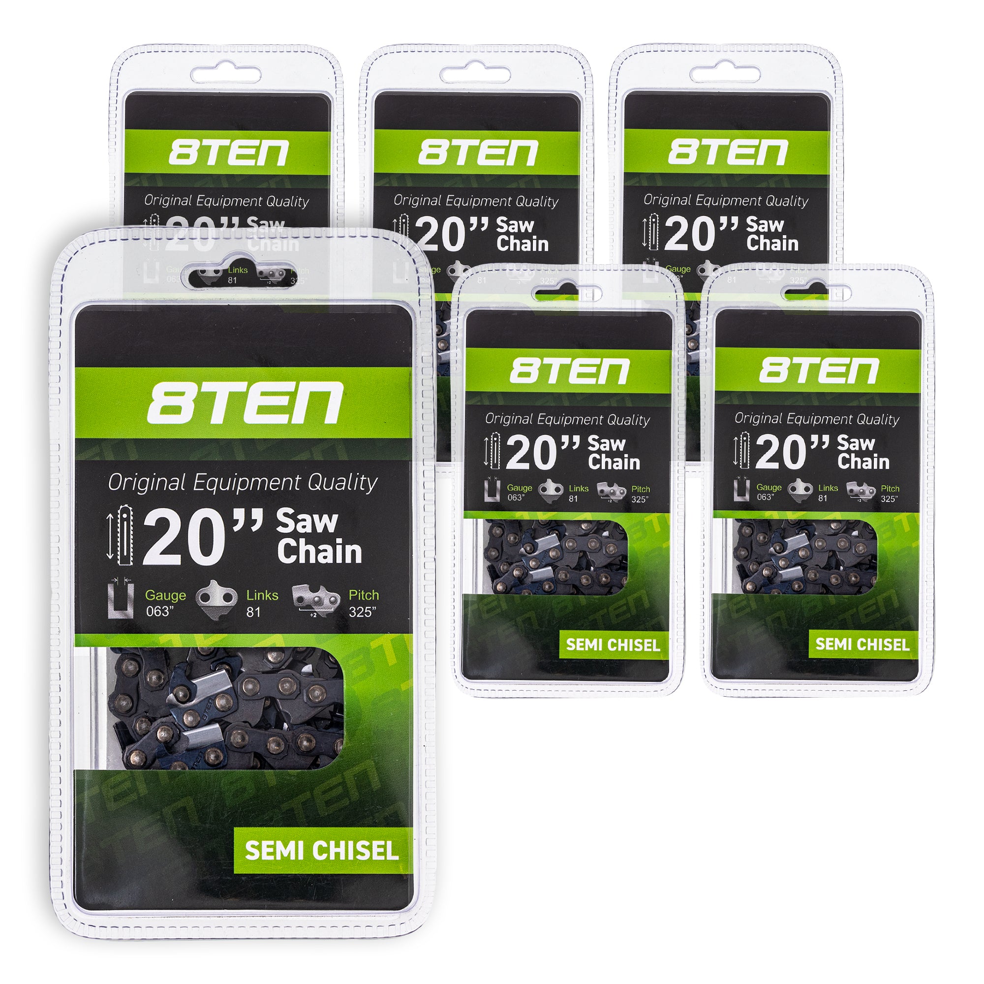 Chainsaw Chain 20 Inch .063 .325 81DL 6-Pack for zOTHER Windsor Stens Oregon Ref. Oregon 8TEN 810-CCC2225H