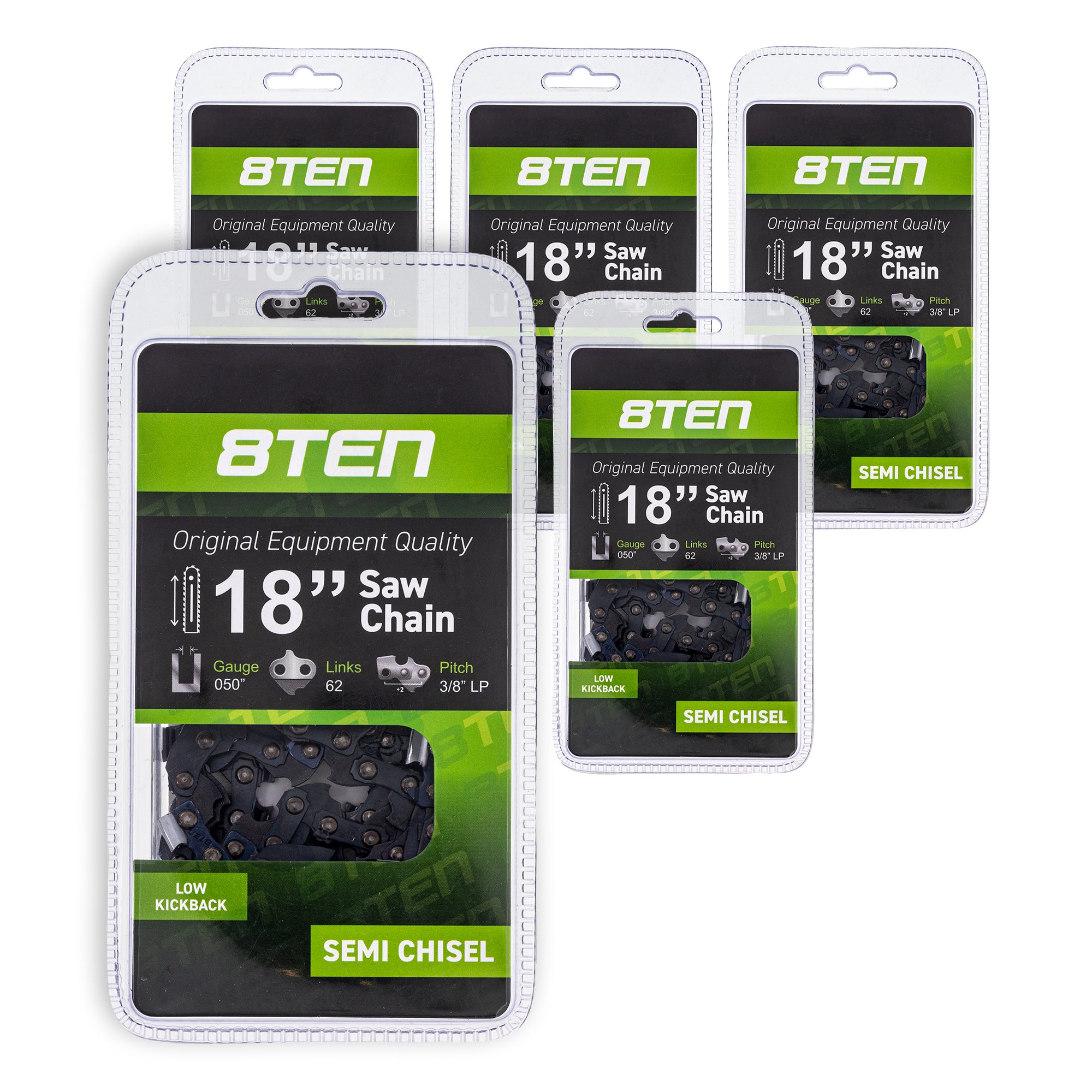 Chainsaw Chain 18 Inch .050 3/8 62DL 5-Pack for zOTHER Windsor Stens Oregon Carlton 8TEN 810-CCC2228H