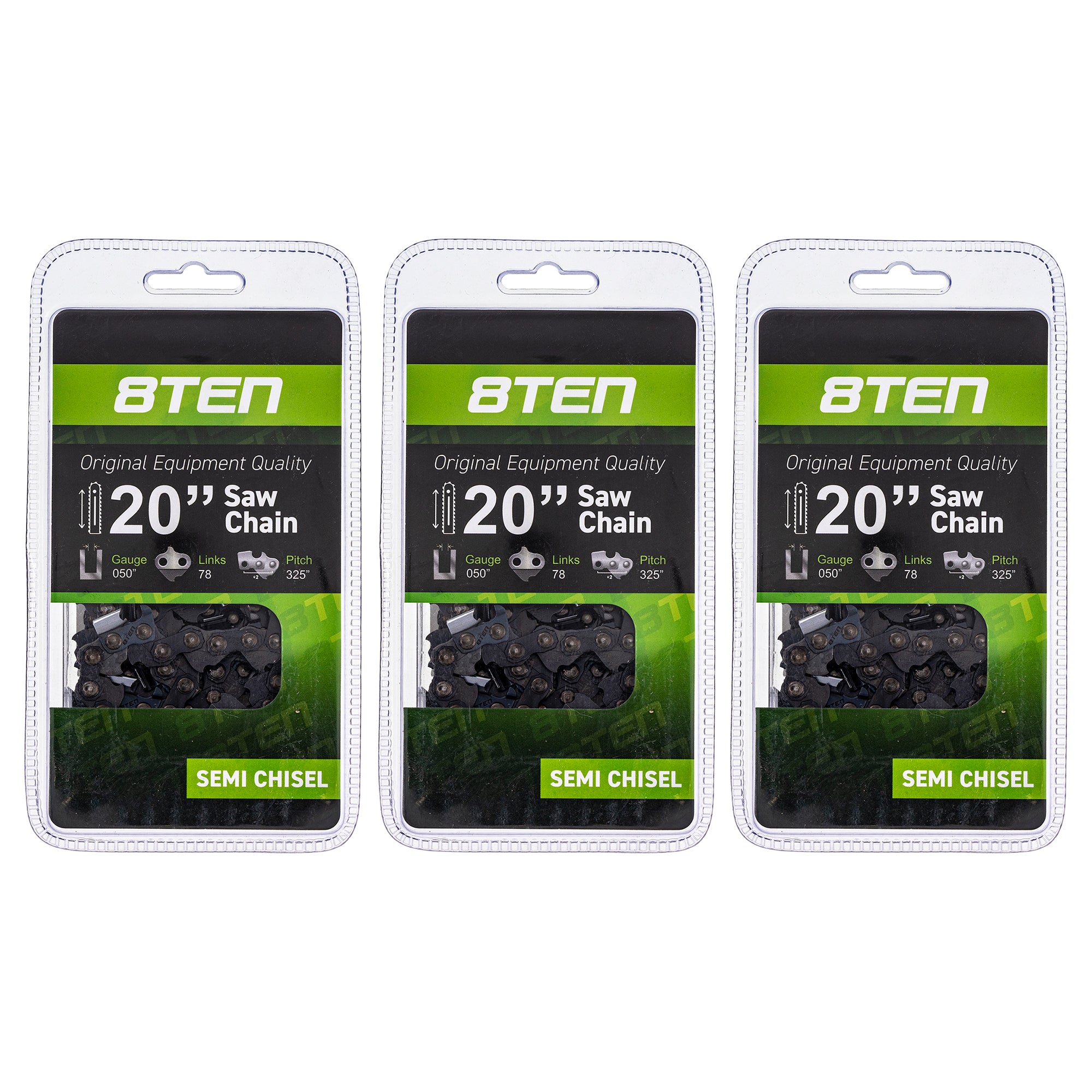 Chainsaw Chain 20 Inch .050 .325 78DL 3-Pack for zOTHER Windsor Stens Sabre McCulloch 8TEN 810-CCC2229H