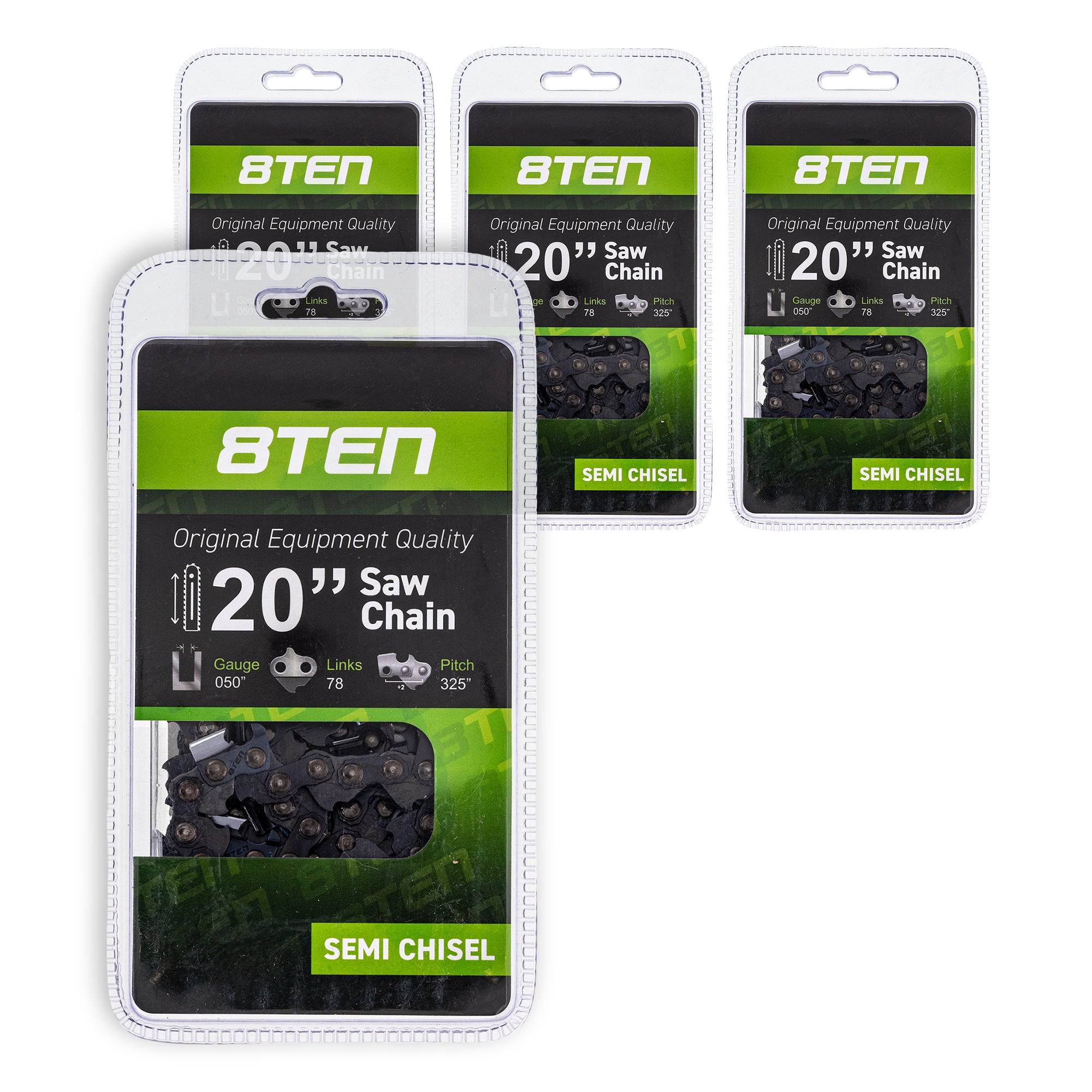 Chainsaw Chain 20 Inch .050 .325 78DL 4-Pack for zOTHER Windsor Stens Sabre McCulloch 8TEN 810-CCC2229H