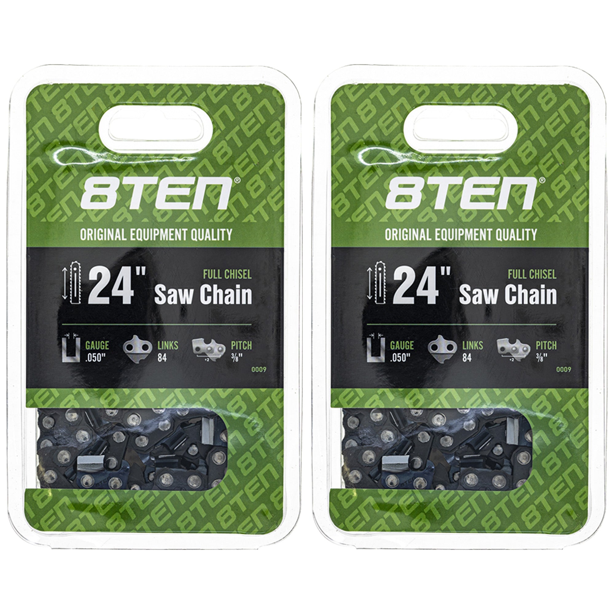 Chainsaw Chain 24 Inch .050 3/8 84DL 2-Pack for zOTHER Windsor Stens Oregon GB Carlton MSE 8TEN 810-CCC2221H