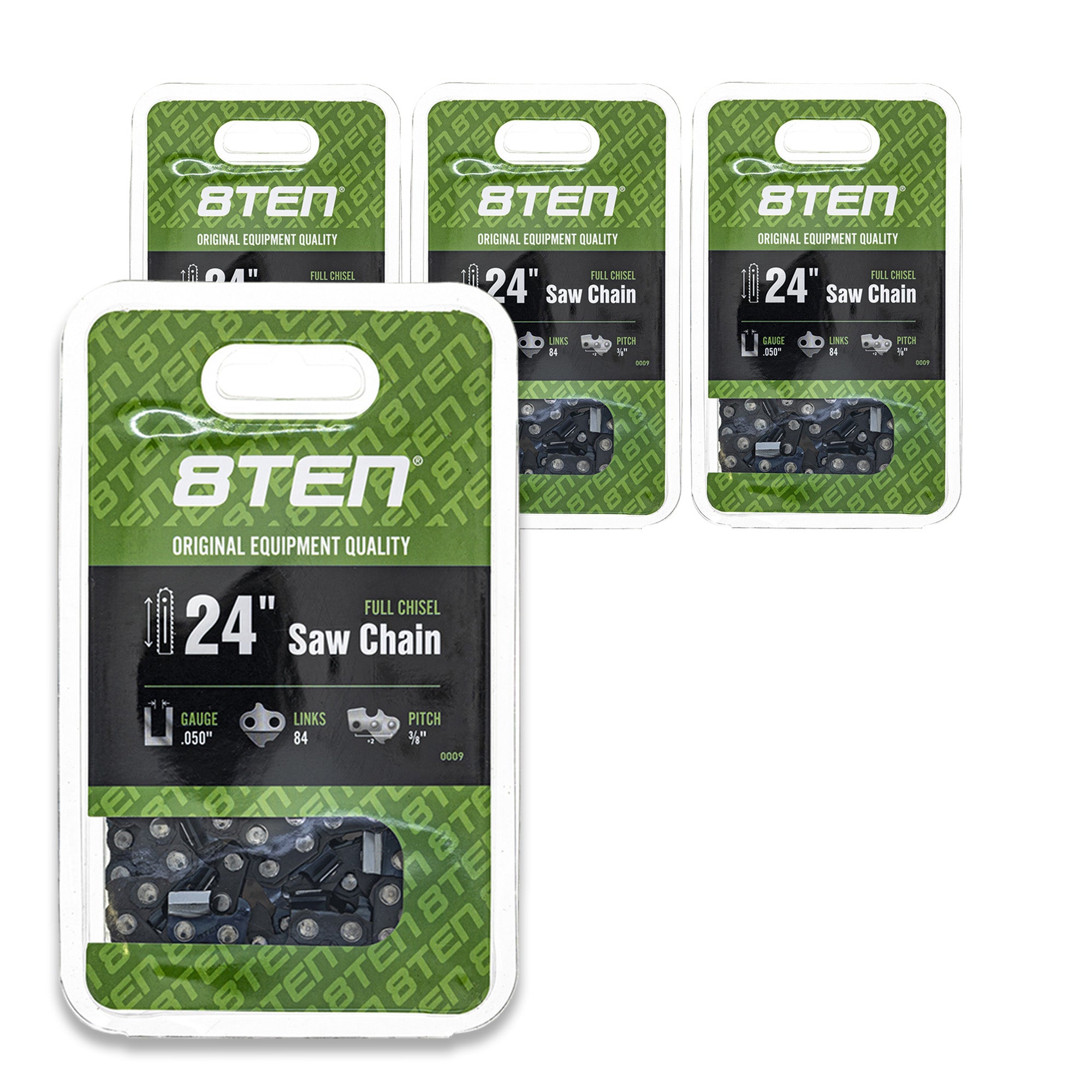 Chainsaw Chain 24 Inch .050 3/8 84DL 4-Pack for zOTHER Windsor Stens Oregon GB Carlton MSE 8TEN 810-CCC2221H