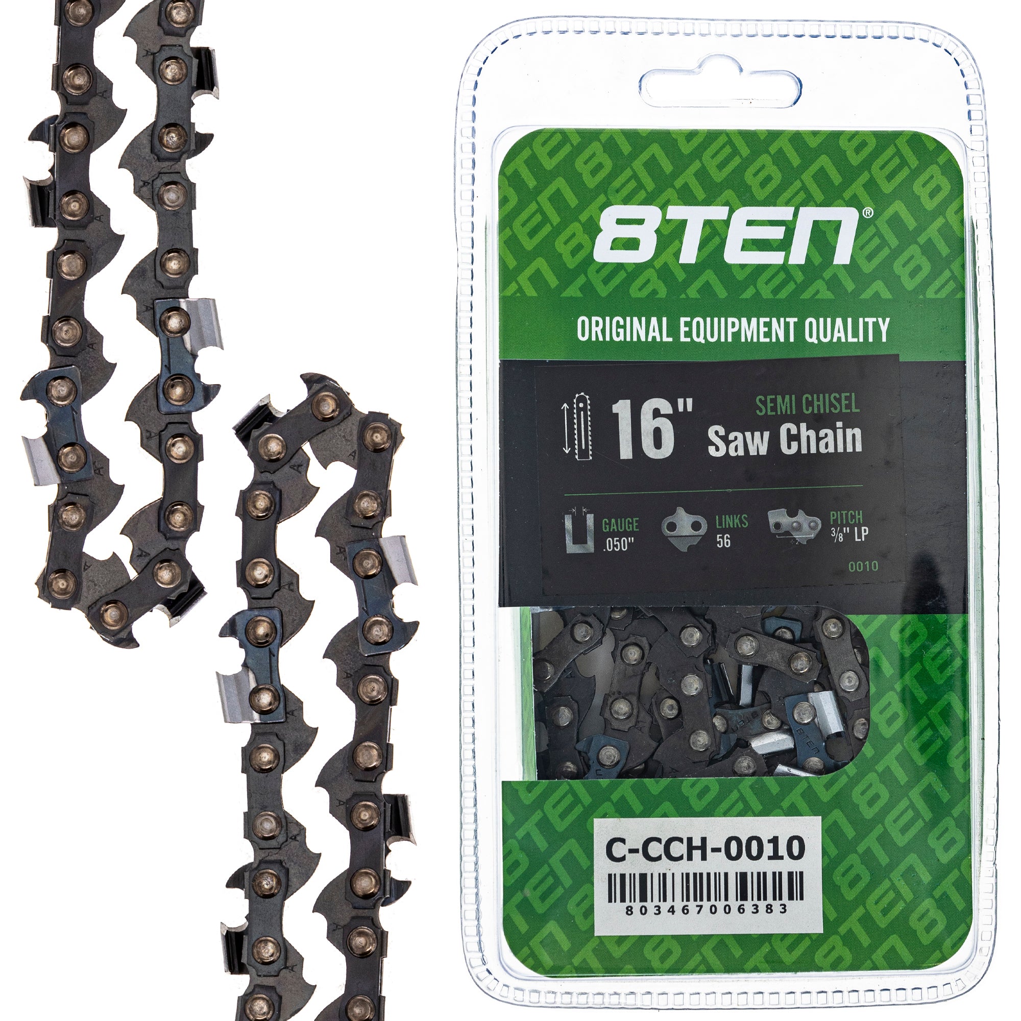 Chainsaw Chain 16 Inch .050 3/8 56DL for zOTHER Windsor Stens Oregon Husqvarna Poulan 8TEN 810-CCC2232H