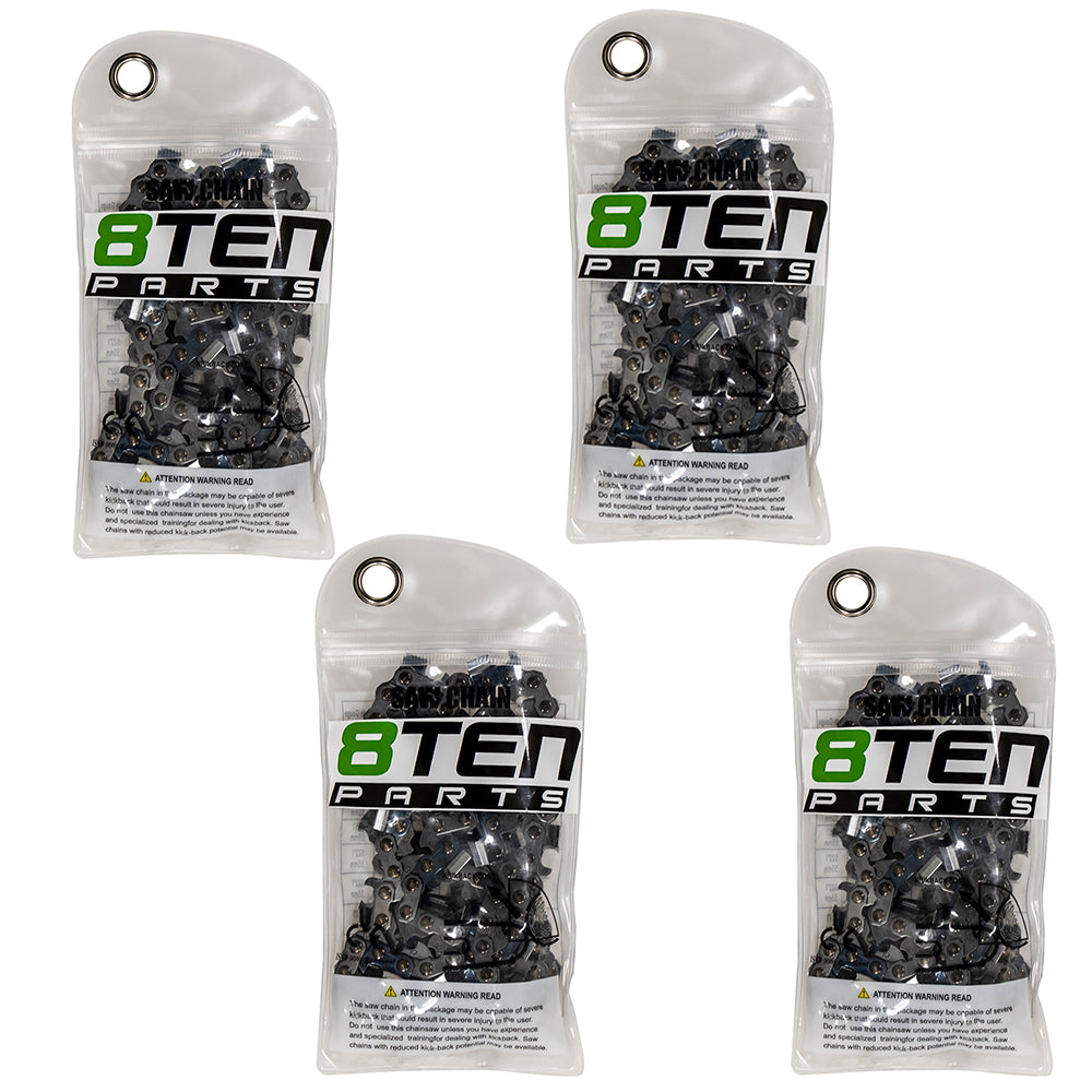 Chainsaw Chain 16 Inch .050 3/8 56DL 4-Pack for zOTHER Windsor Stens Oregon Husqvarna 8TEN 810-CCC2232H