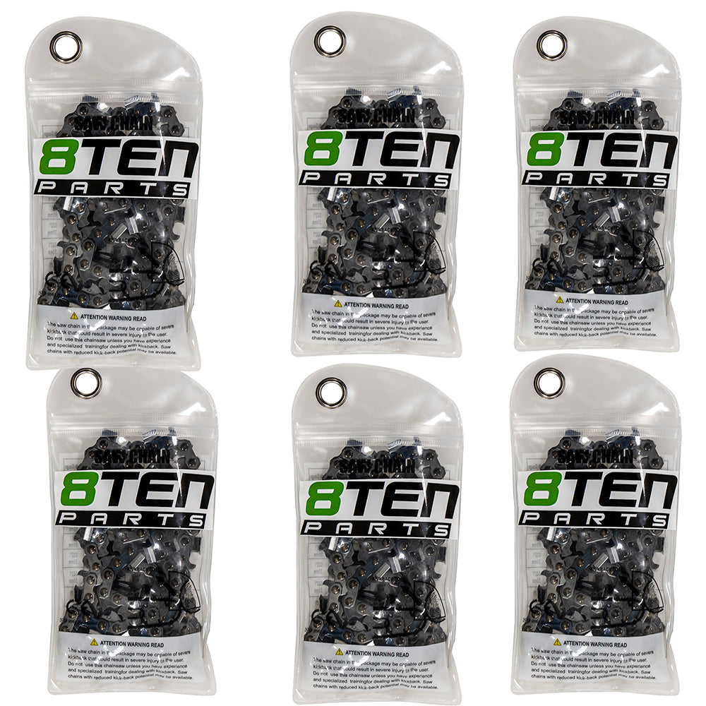 Chainsaw Chain 16 Inch .050 3/8 56DL 6-Pack for zOTHER Windsor Stens Oregon Husqvarna 8TEN 810-CCC2232H
