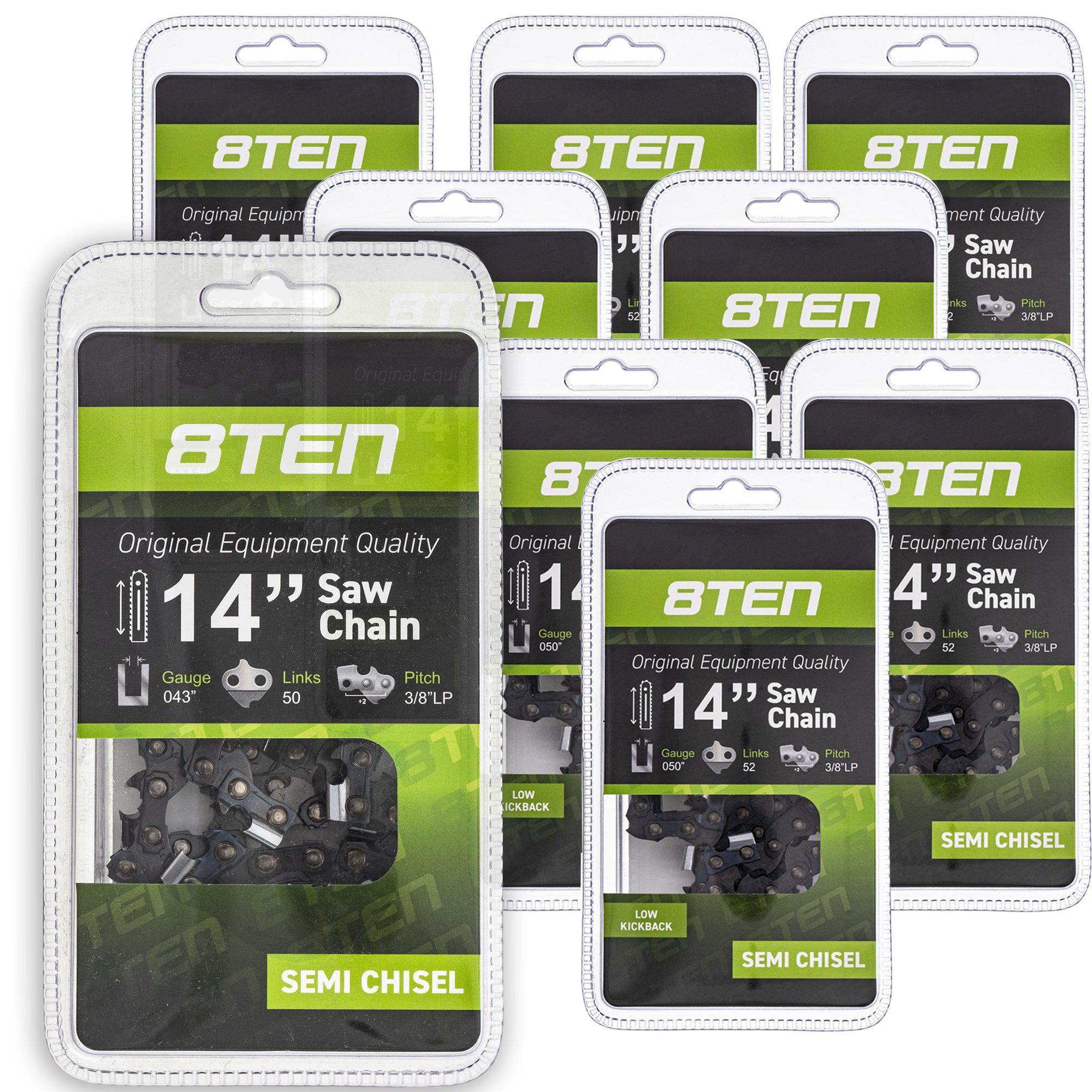 Chainsaw Chain 14 Inch .050 3/8 52DL 10-Pack for zOTHER Stens Oregon Husqvarna Poulan 8TEN 810-CCC2234H