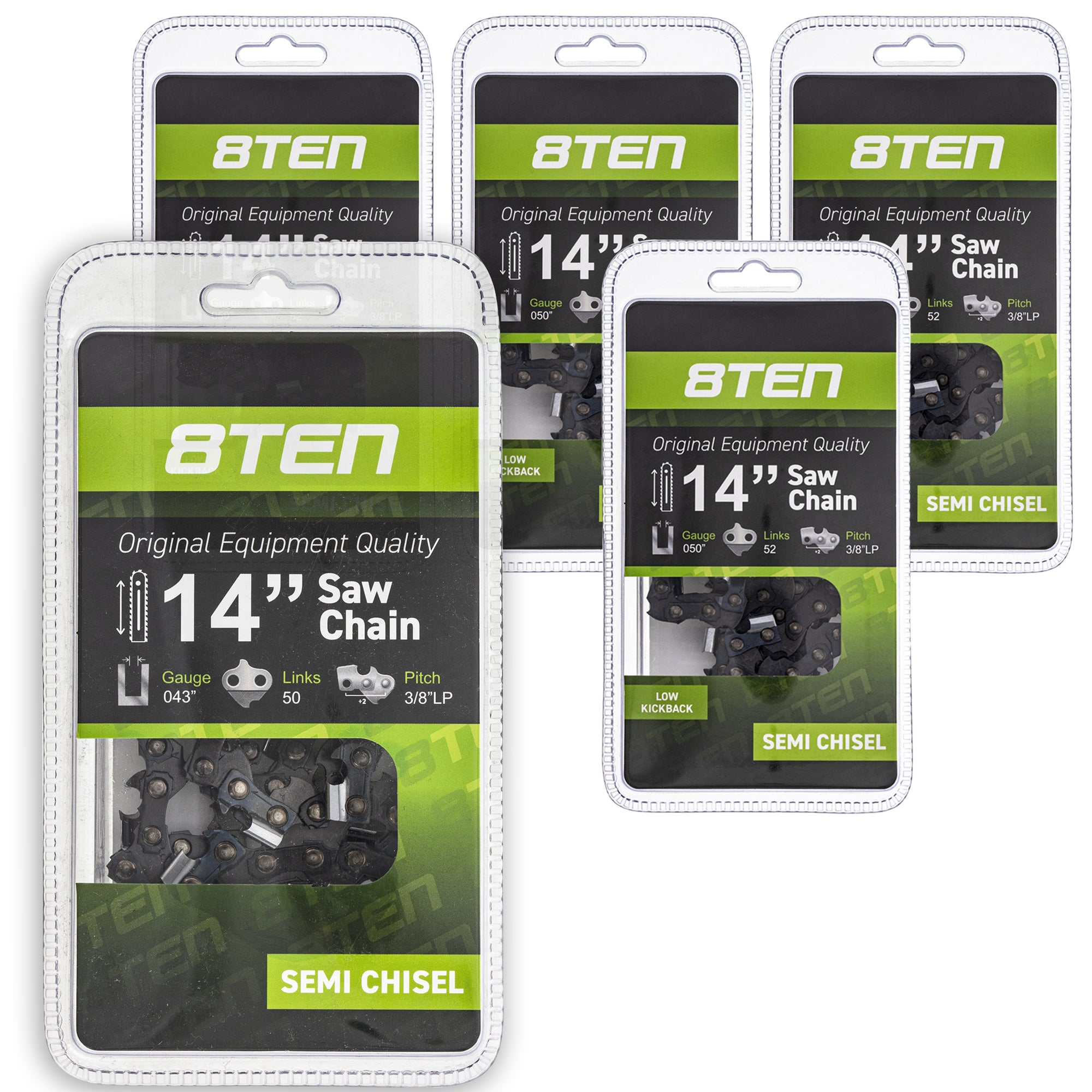 Chainsaw Chain 14 Inch .050 3/8 52DL 5-Pack for zOTHER Stens Oregon Husqvarna Poulan 8TEN 810-CCC2234H