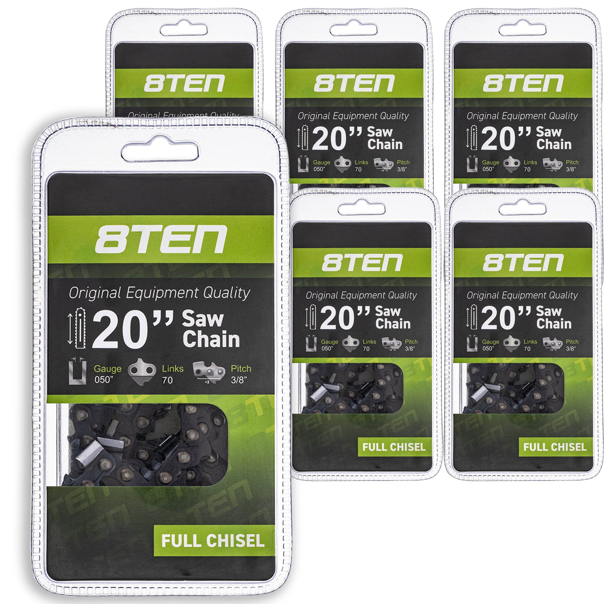 Chainsaw Chain 20 Inch .050 3/8 70DL 6-Pack for zOTHER Stens Oregon GB Carlton CS-800P 8TEN 810-CCC2235H