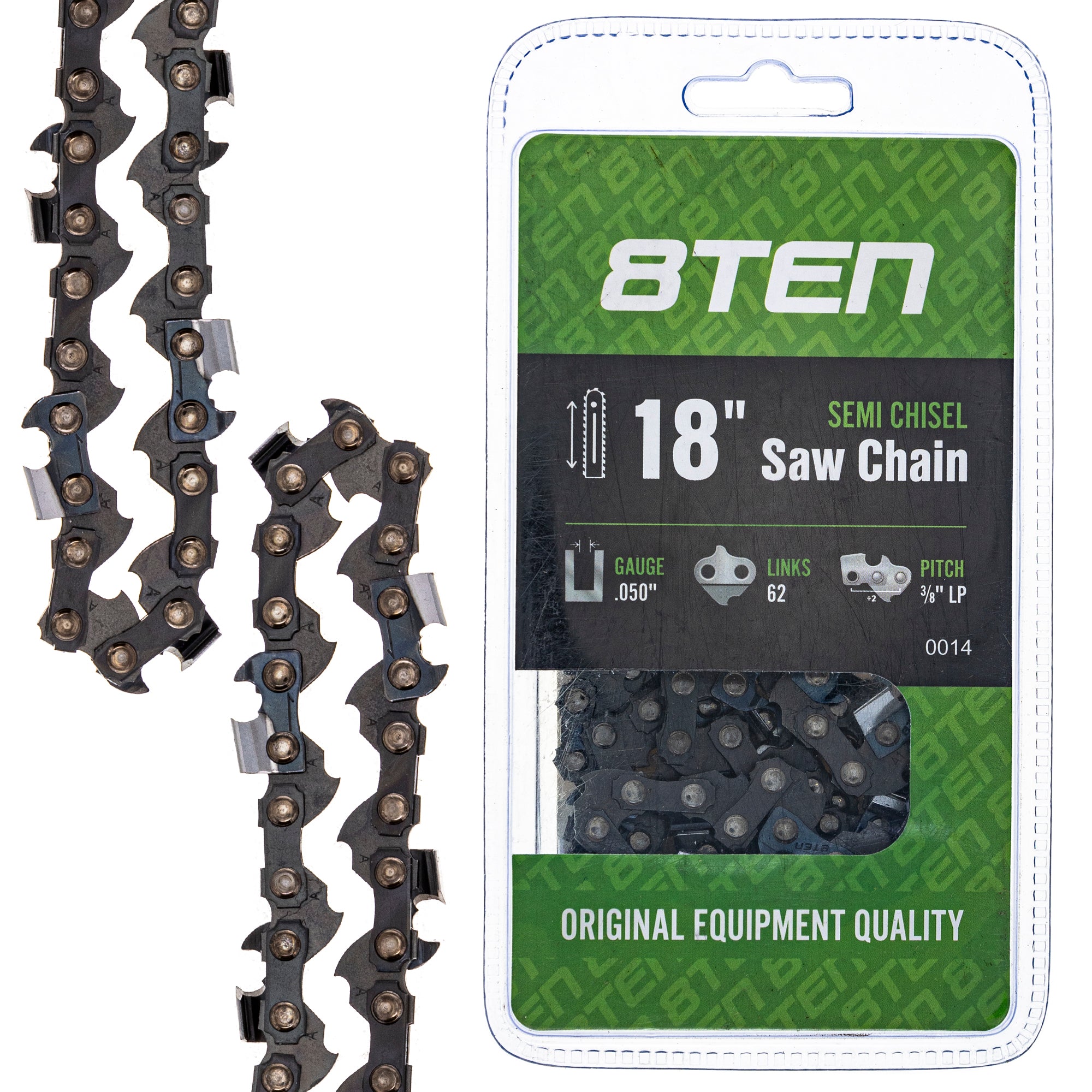 Chainsaw Chain 18 Inch .050 3/8 62DL for zOTHER Stens Oregon GB DCS-5000 CS-4010 CS-400F 8TEN 810-CCC2236H