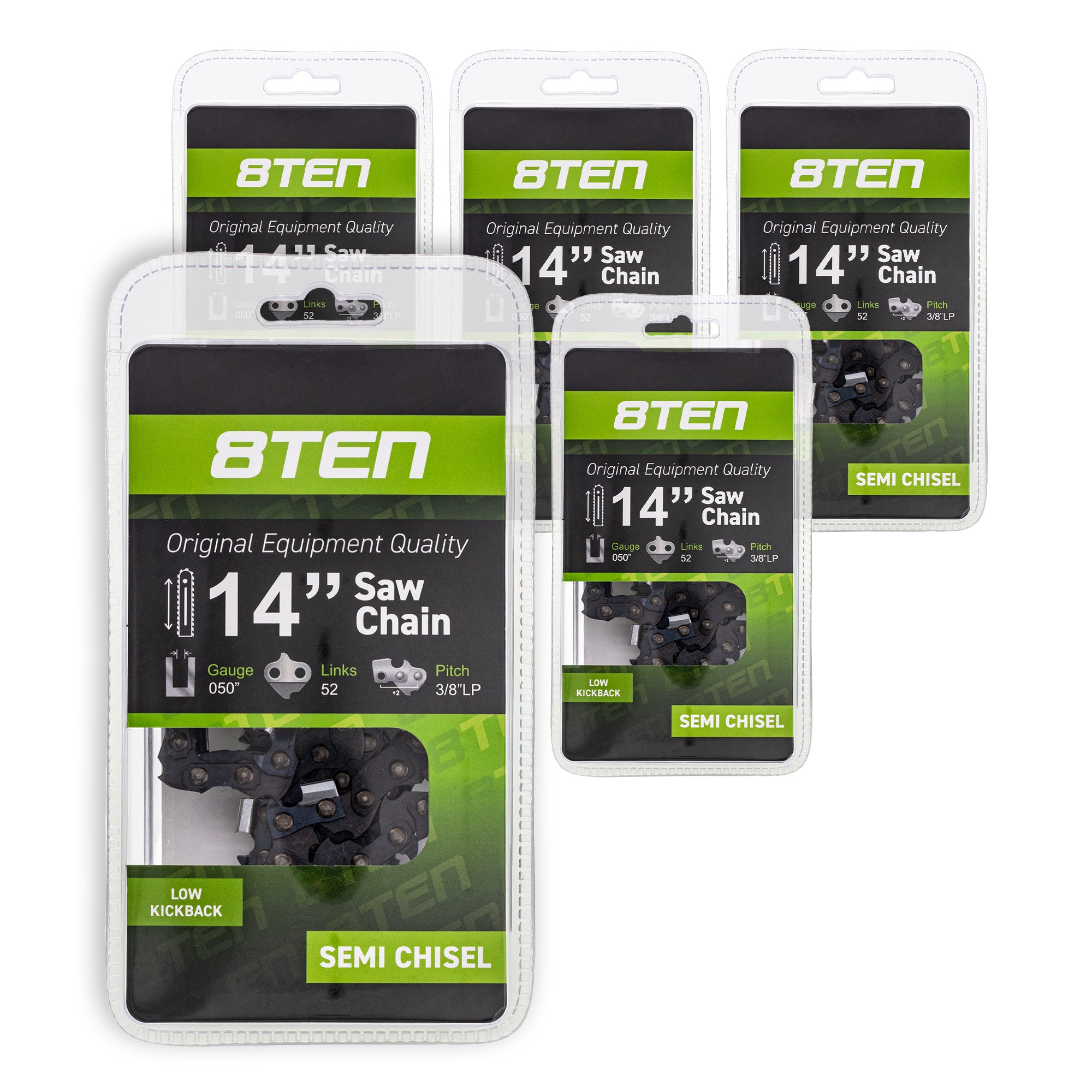 Chainsaw Chain 14 Inch .050 3/8 LP 52DL 5-Pack for zOTHER Windsor Stens Oregon Husqvarna 8TEN 810-CCC2238H