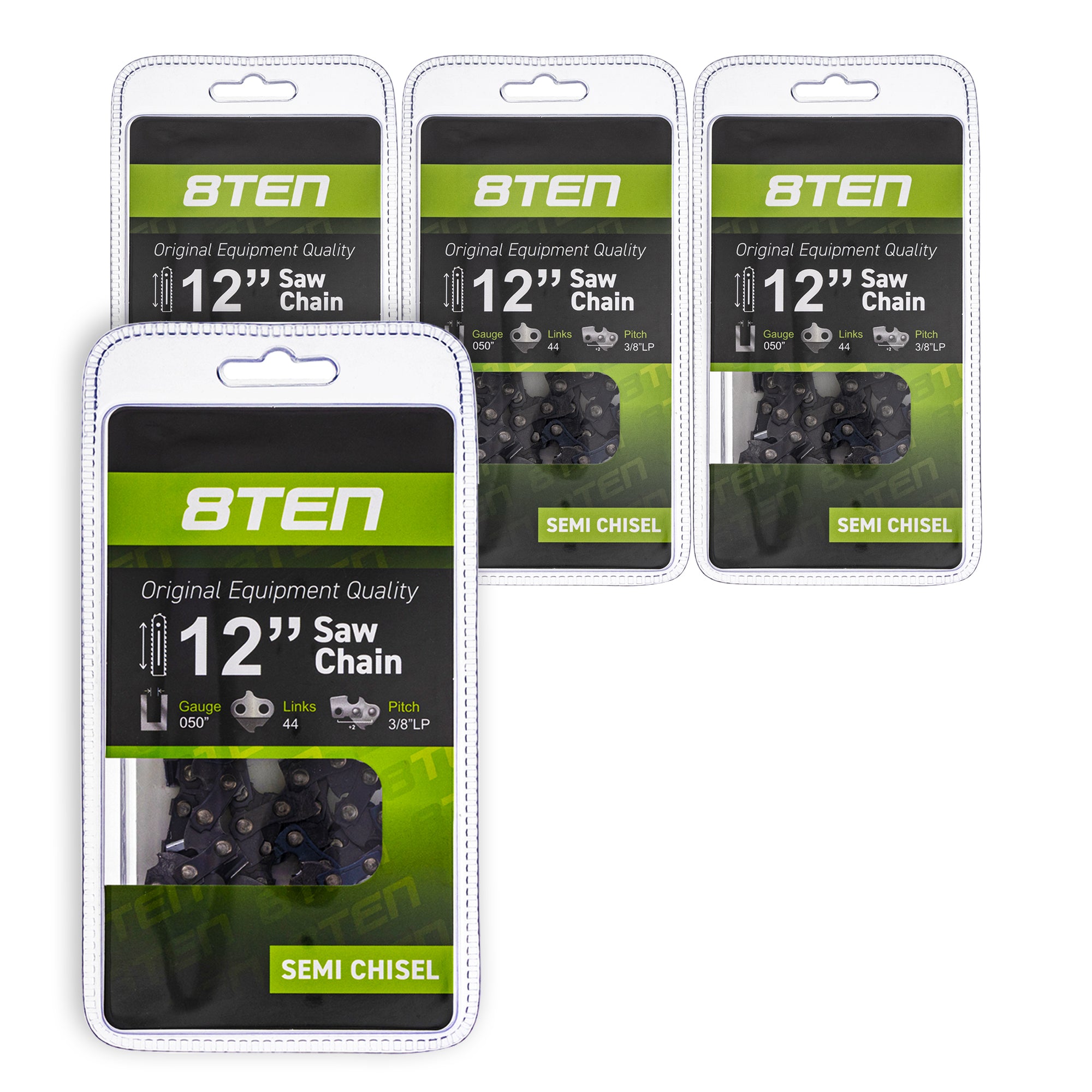 Chainsaw Chain 12 Inch .050 3/8 44DL 4-Pack for zOTHER Windsor Stens Oregon Husqvarna 8TEN 810-CCC2239H